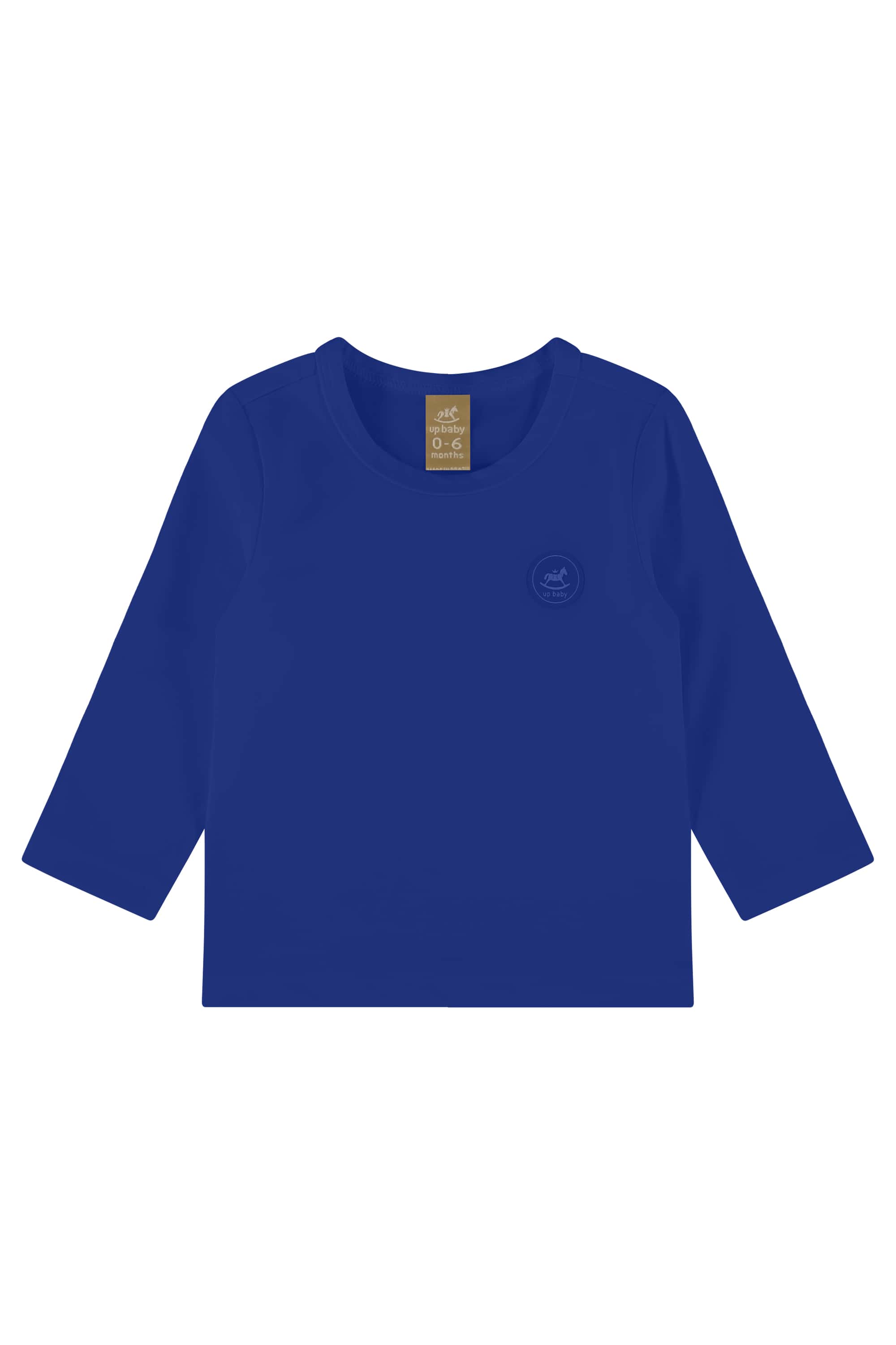 Camiseta Unissex Infantil em Malha com FPS+50 (Azul) Up Baby