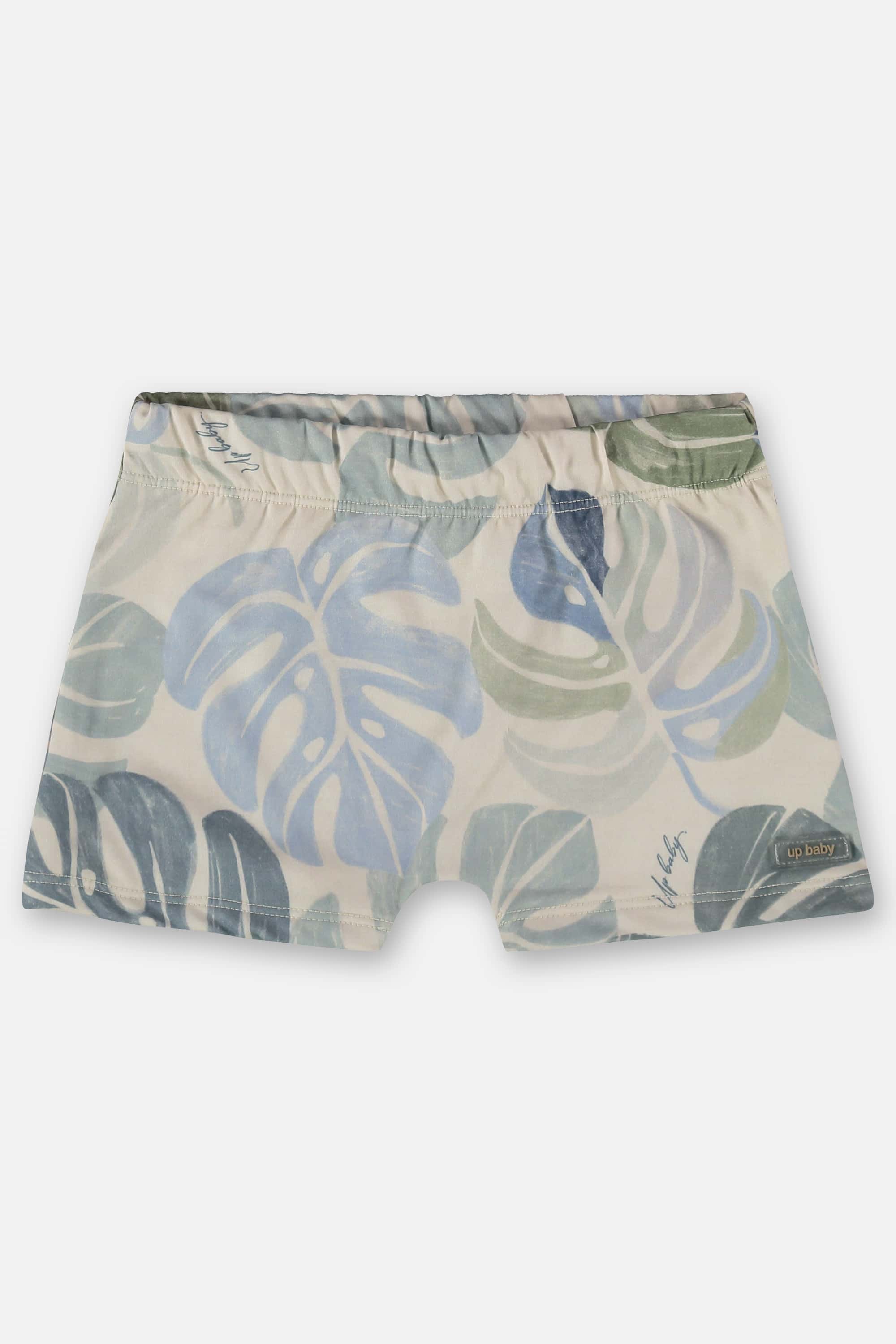 Sunga Boxer Infantil com Proteção FPS+50 (Bege) Up Baby