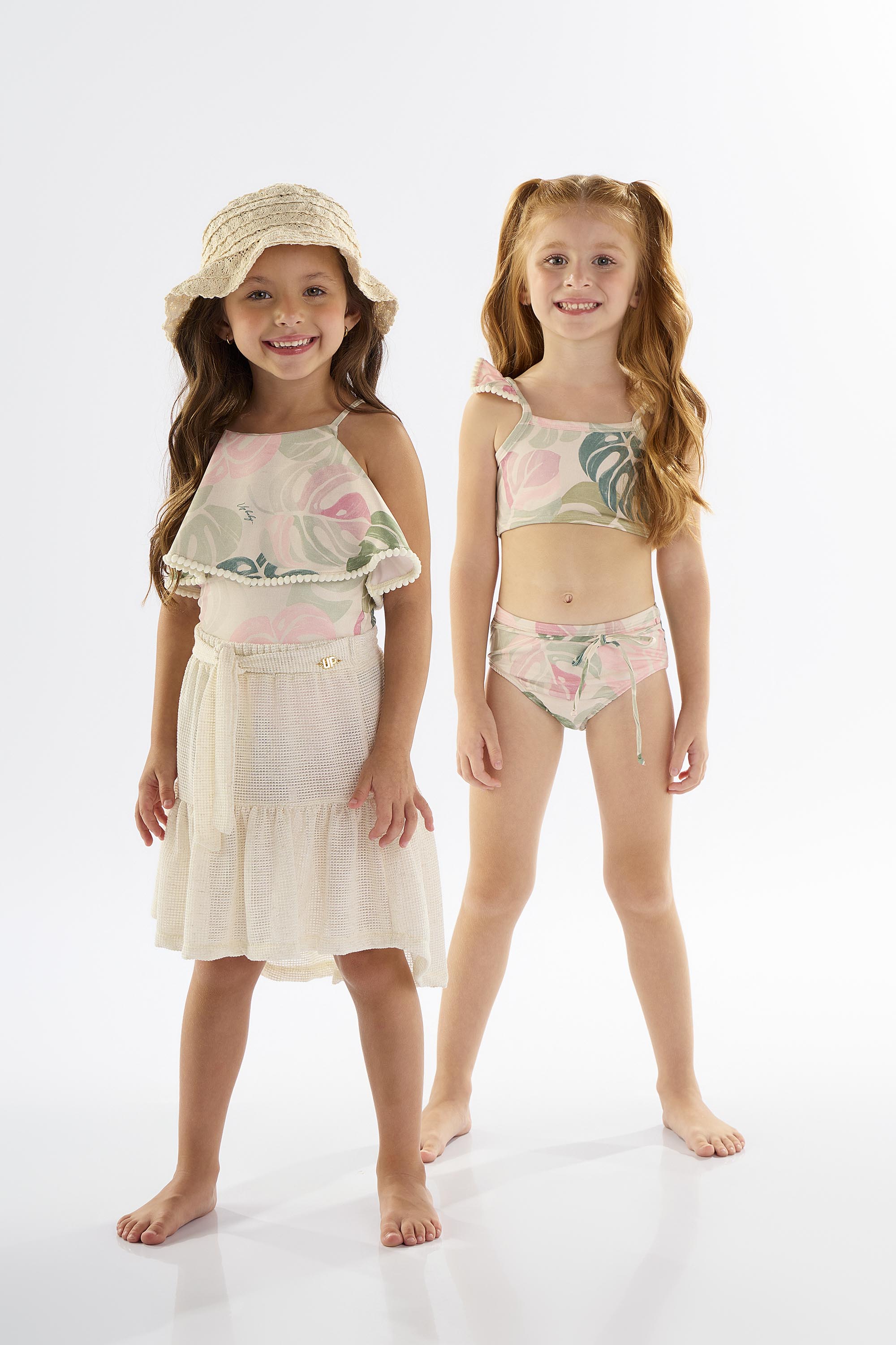 Saia Infantil em Tricot Linho (Bege) Up Baby - Imagem 18