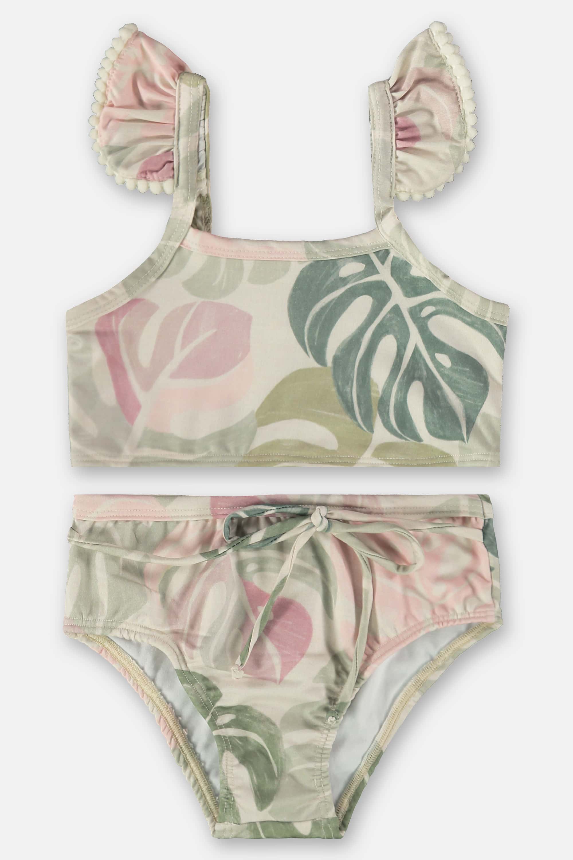 Biquíni Infantil com Top e Calcinha com Proteção FPS+50 (Bege) Up Baby