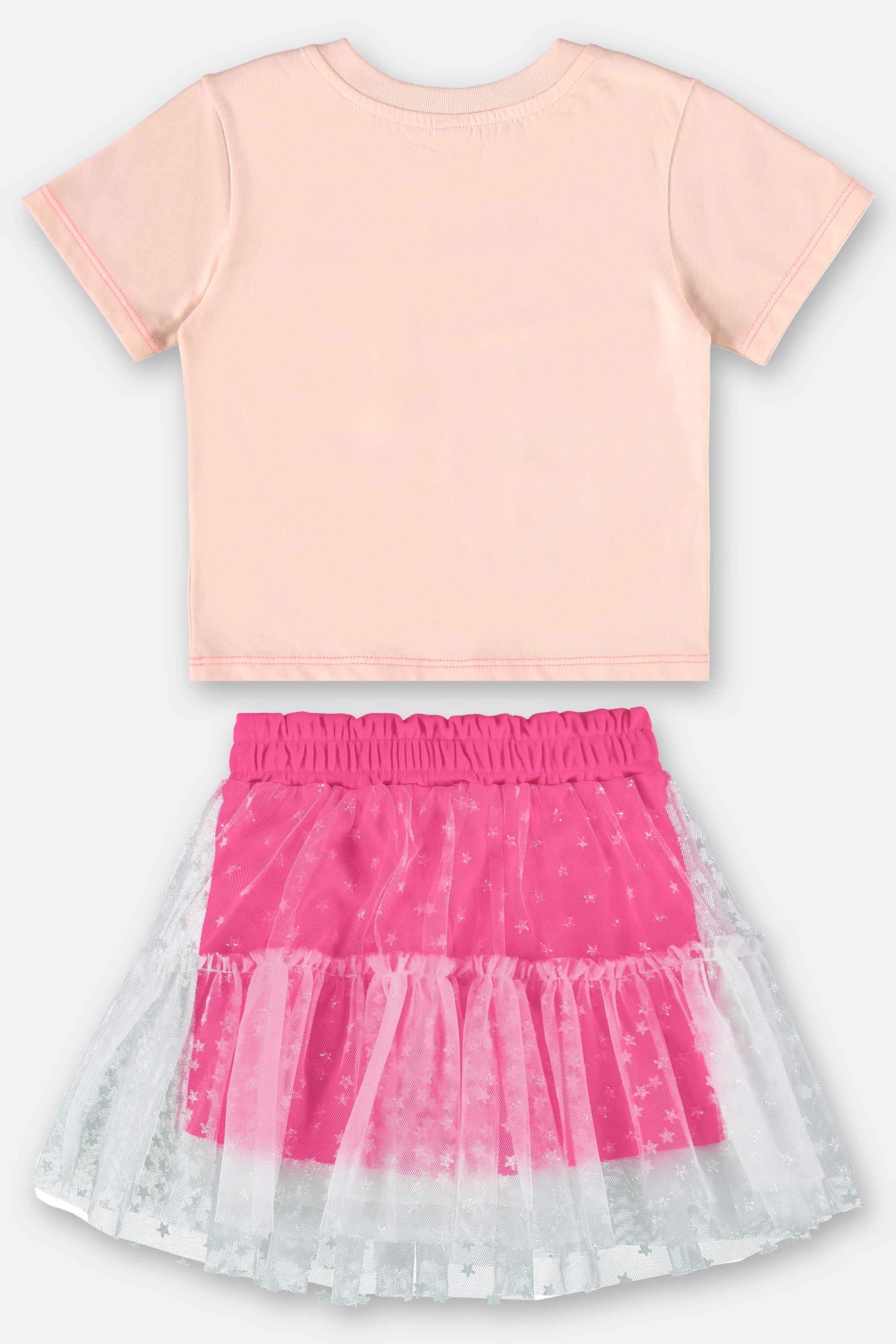 Conjunto Infantil com Blusa e Shorts com Saia (Rosa Claro) Up Baby - Imagem 47