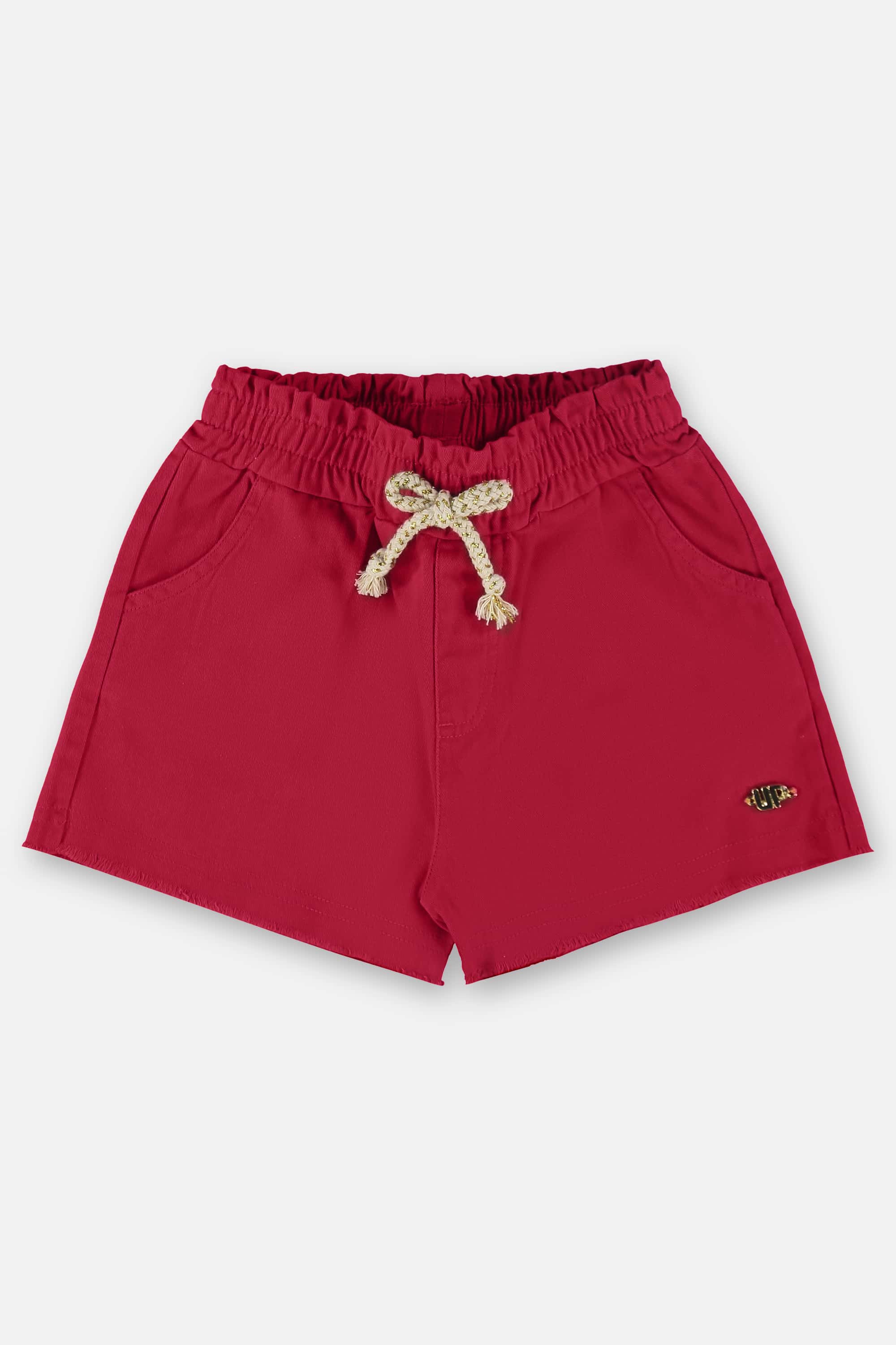 Short Infantil para Menina em Sarja com Elastano (Vermelho) Up Baby - Imagem 30