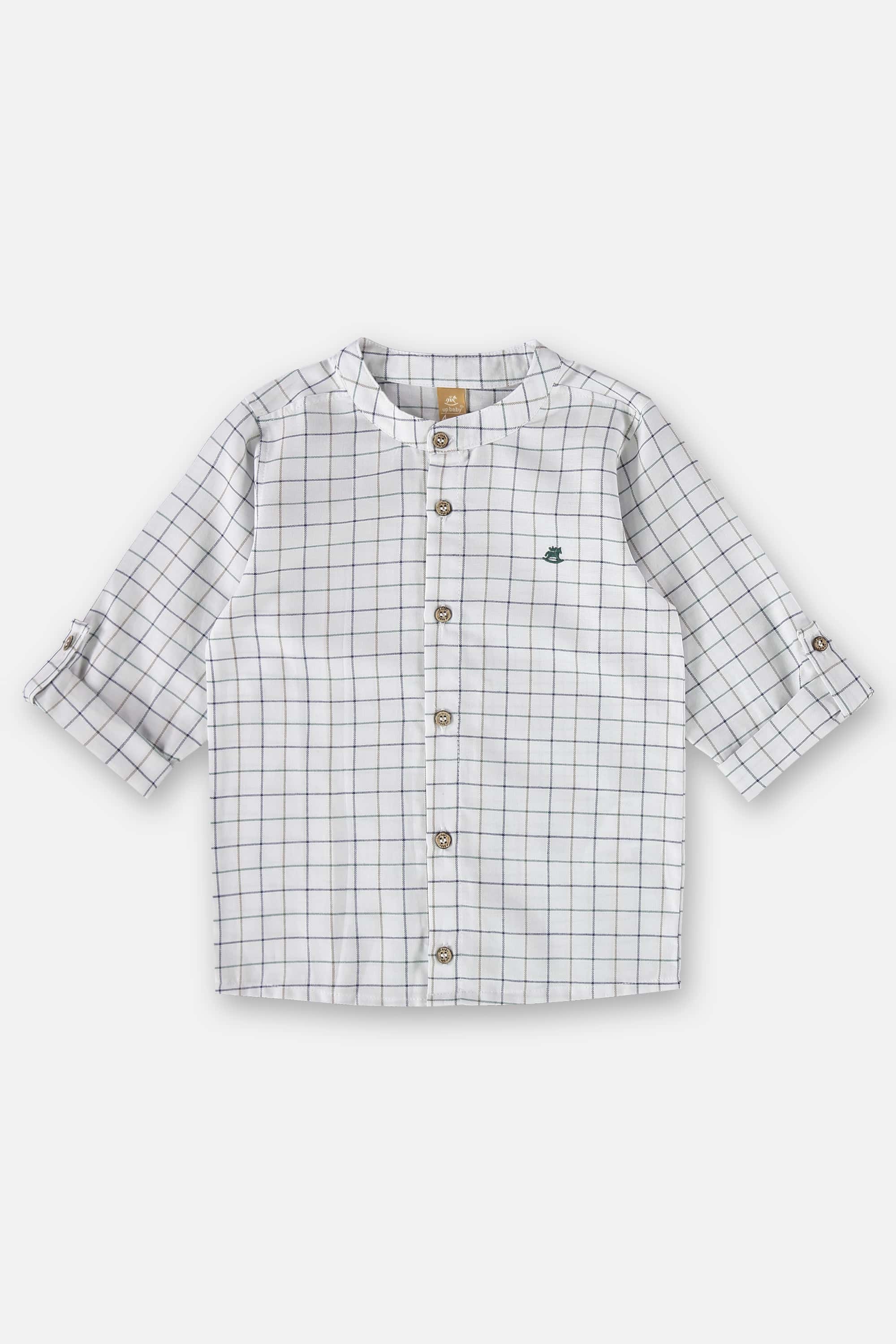 Conjunto Infantil para Menino com Camisa e Bermuda (Branco) Up Baby - Imagem 38