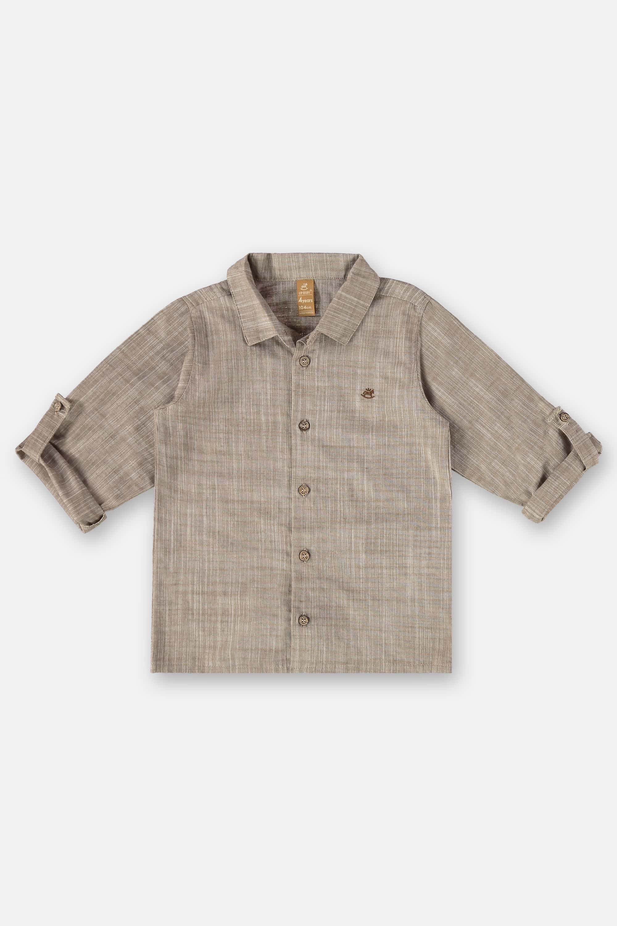 Conjunto Infantil para Menino com Camisa e Short (Marrom) Up Baby - Imagem 52