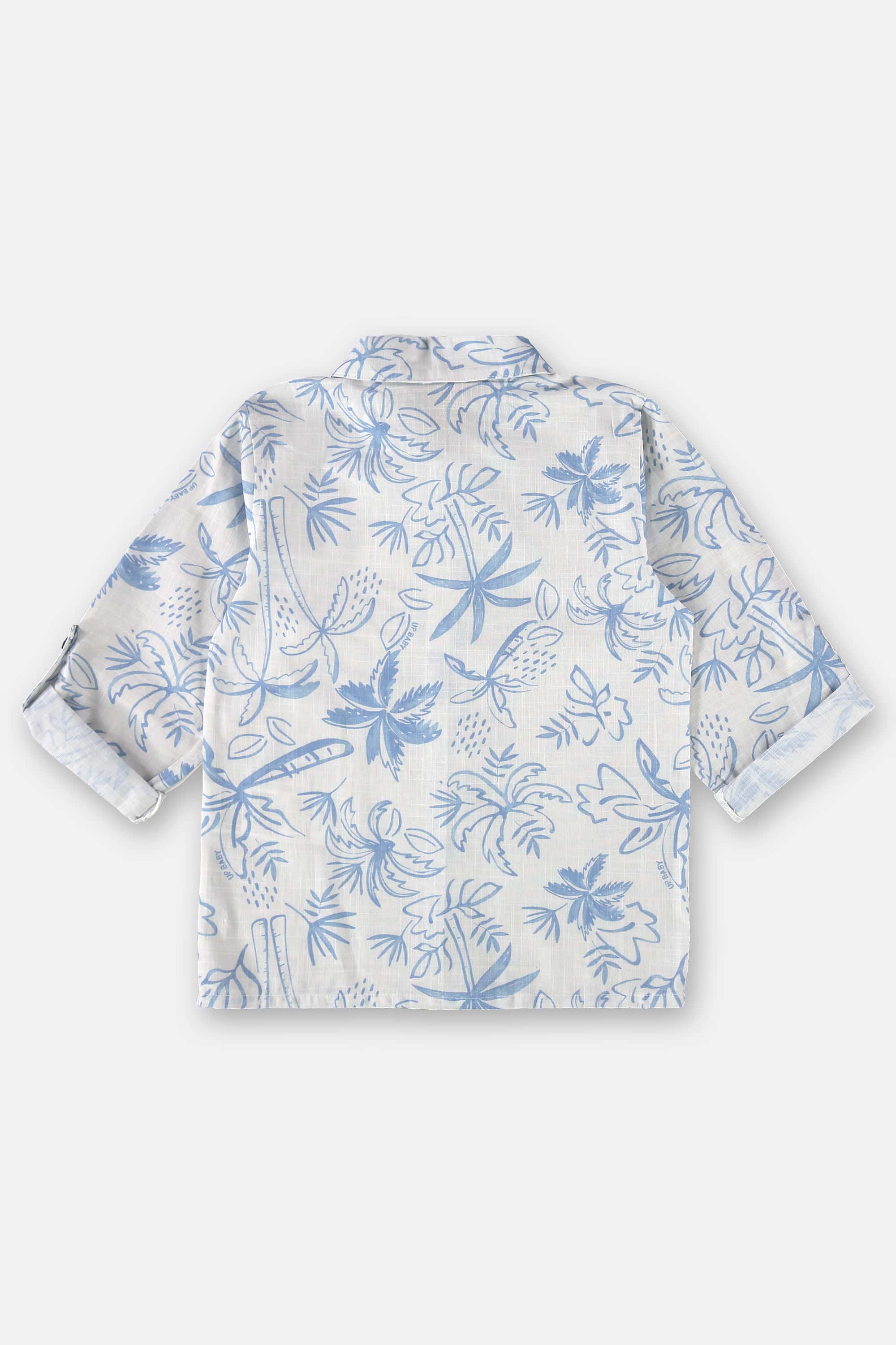 Conjunto Infantil para Menino com Camisa e Bermuda (Off White) Up Baby - Imagem 6