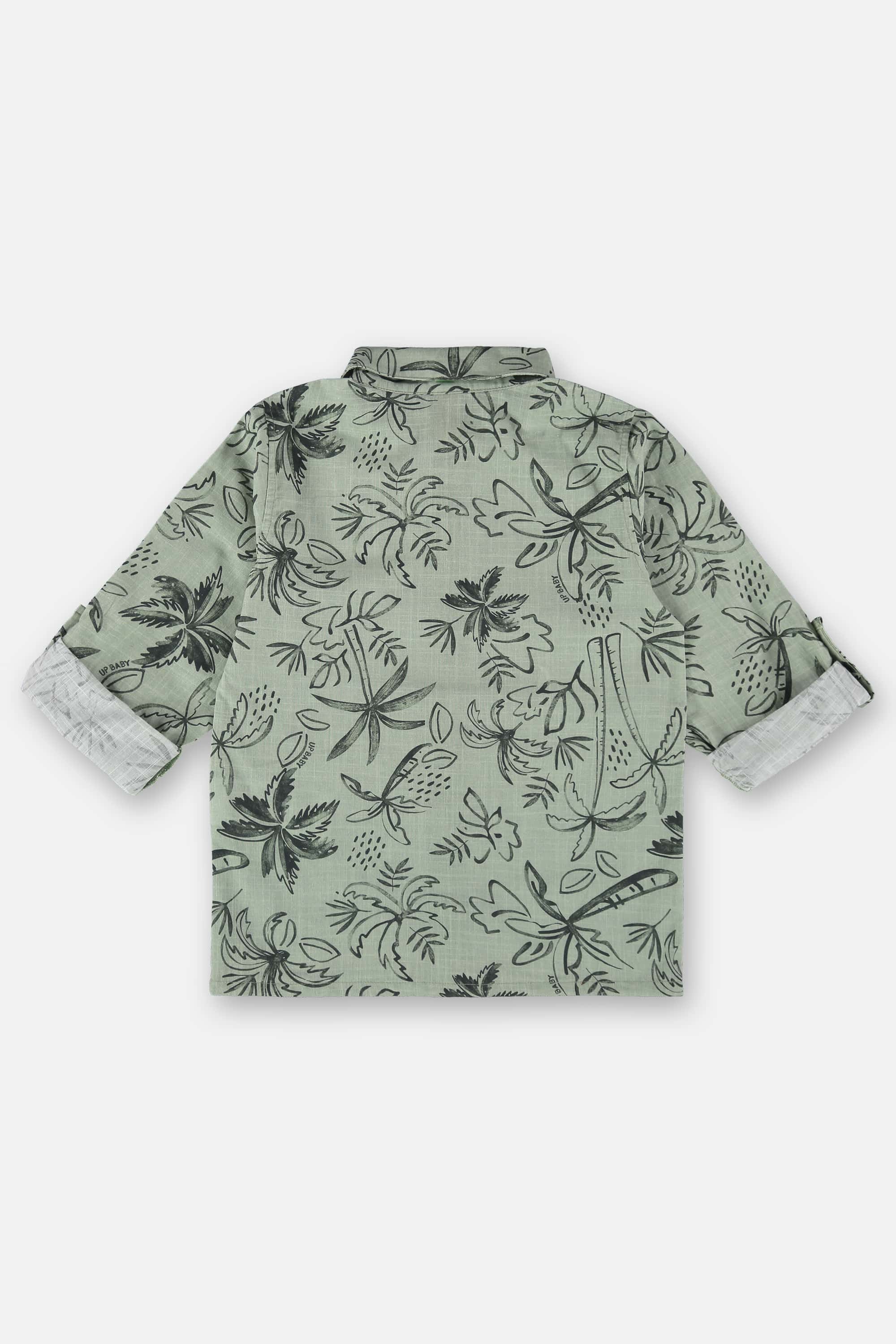 Conjunto Infantil para Menino com Camisa e Bermuda (Verde) Up Baby - Imagem 34