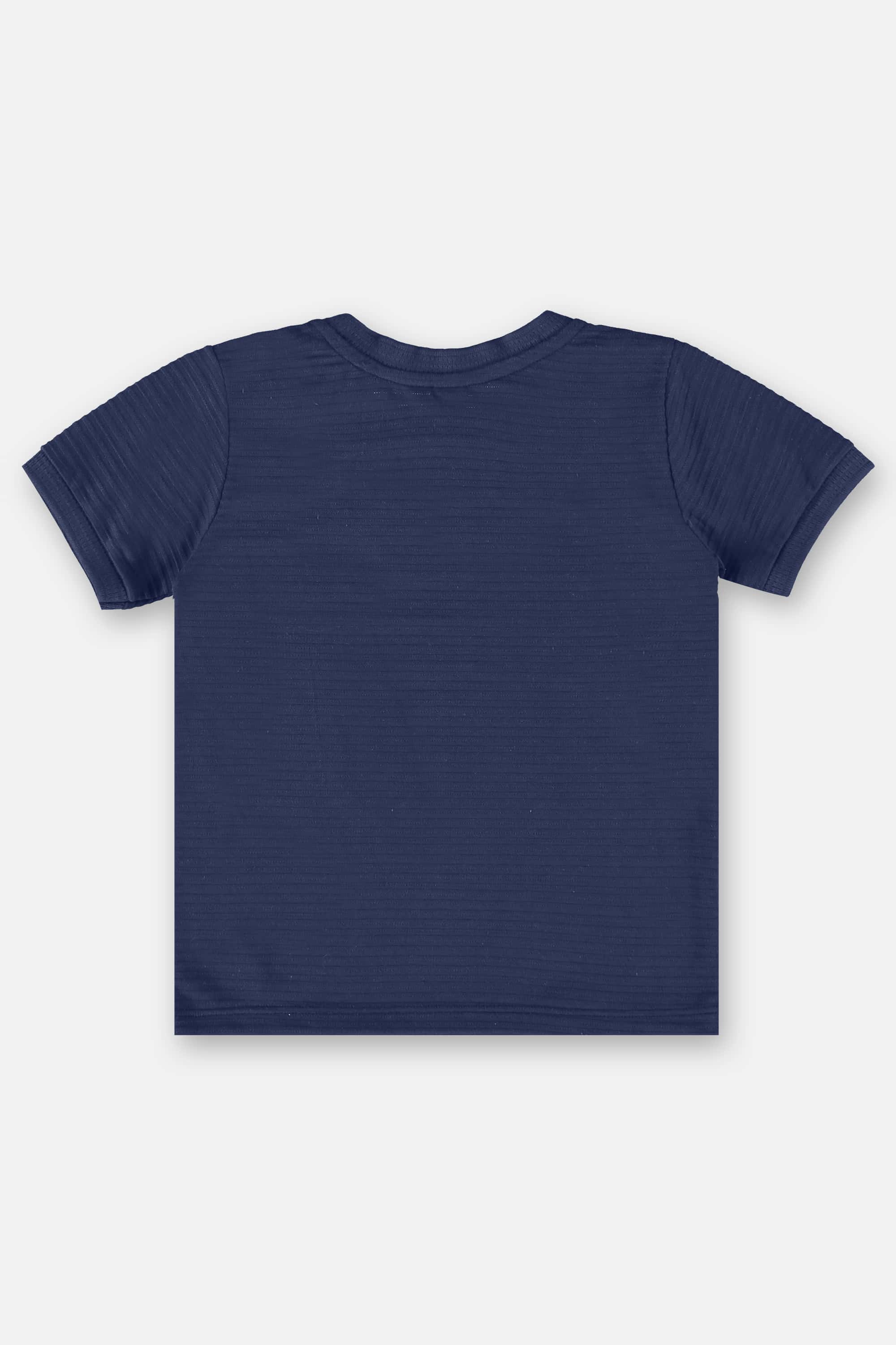 Camiseta Infantil de Mangas Curtas em Malha Relevo (Azul) Up Baby - Imagem 21