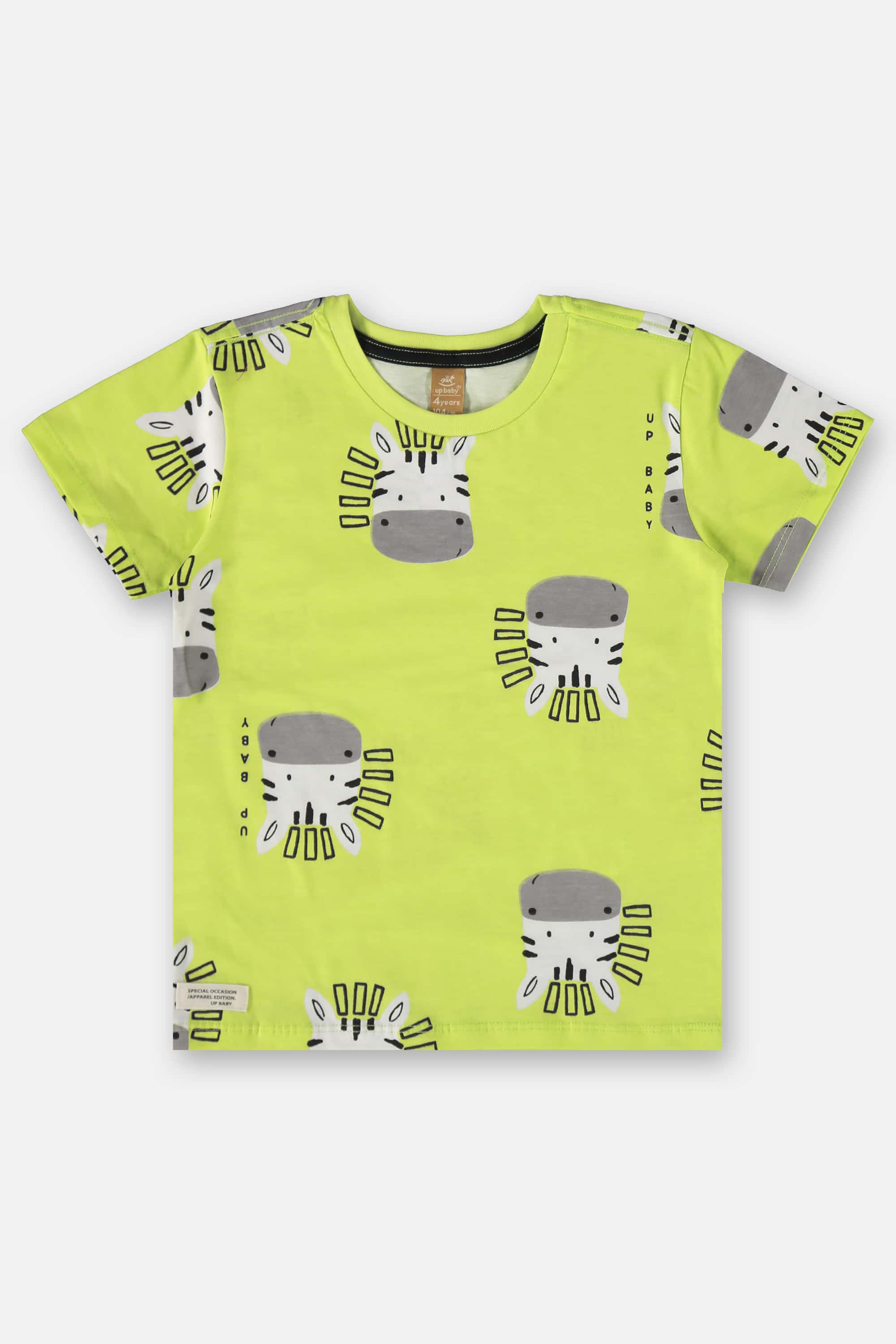Conjunto Infantil para Menino com Camiseta e Bermuda (Verde) Up Baby - Imagem 17
