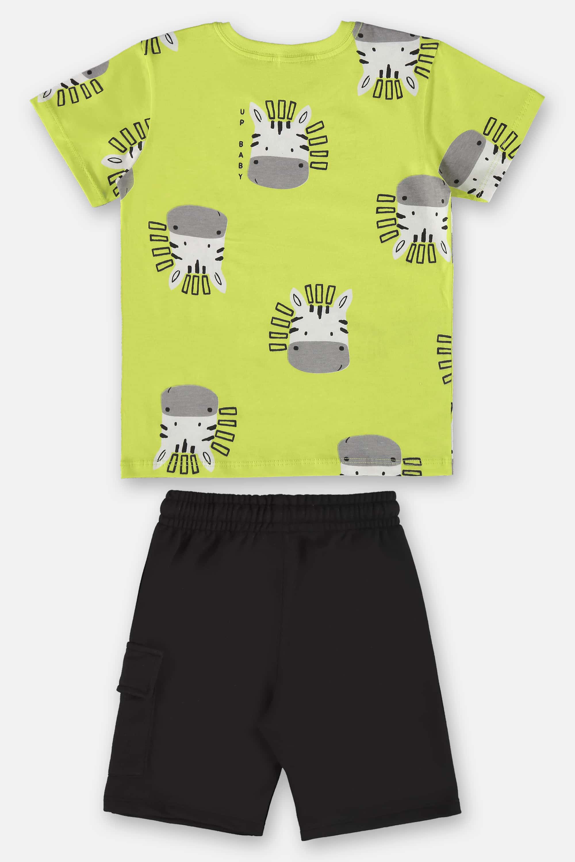 Conjunto Infantil para Menino com Camiseta e Bermuda (Verde) Up Baby - Imagem 19