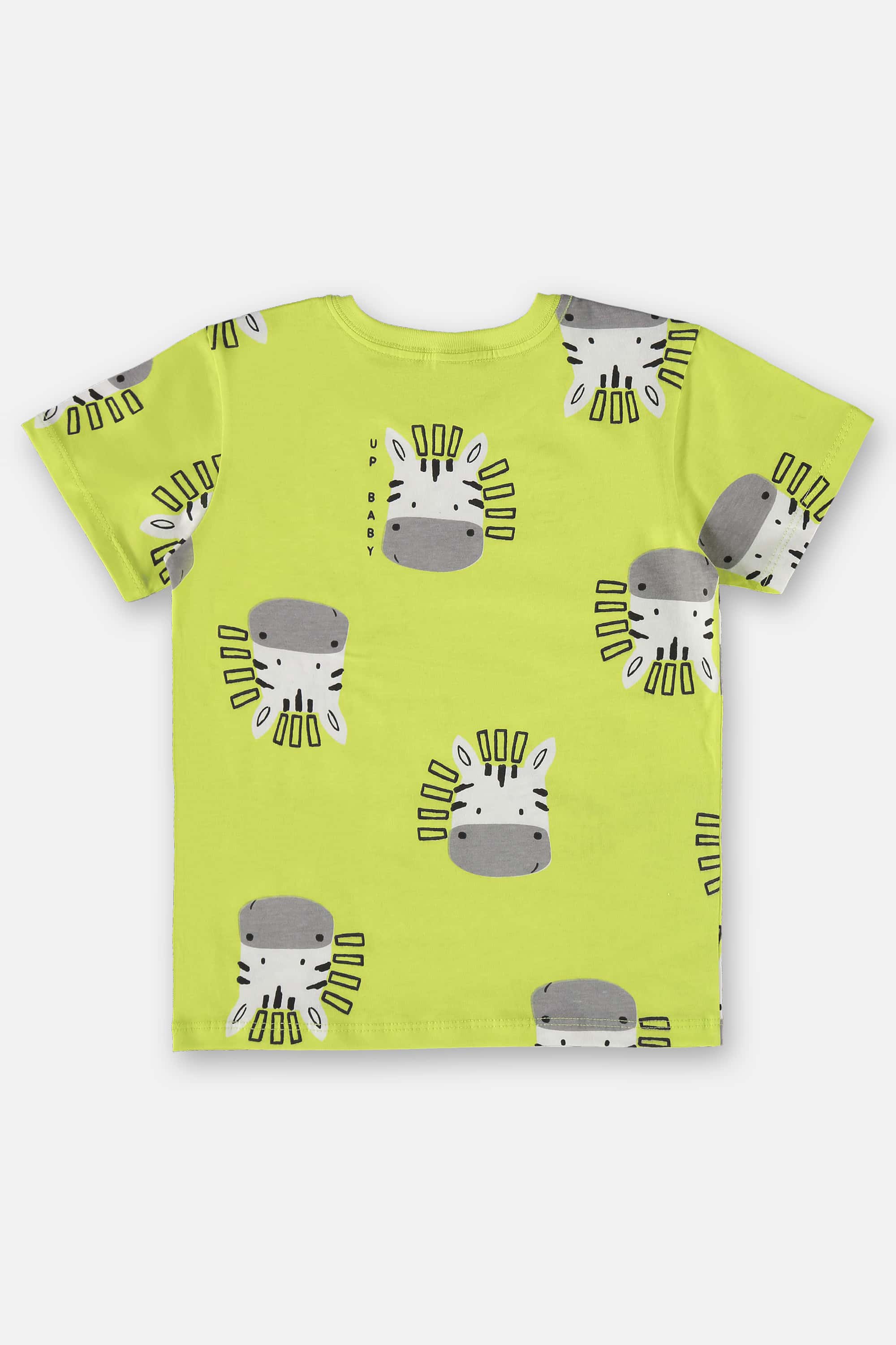 Conjunto Infantil para Menino com Camiseta e Bermuda (Verde) Up Baby - Imagem 41