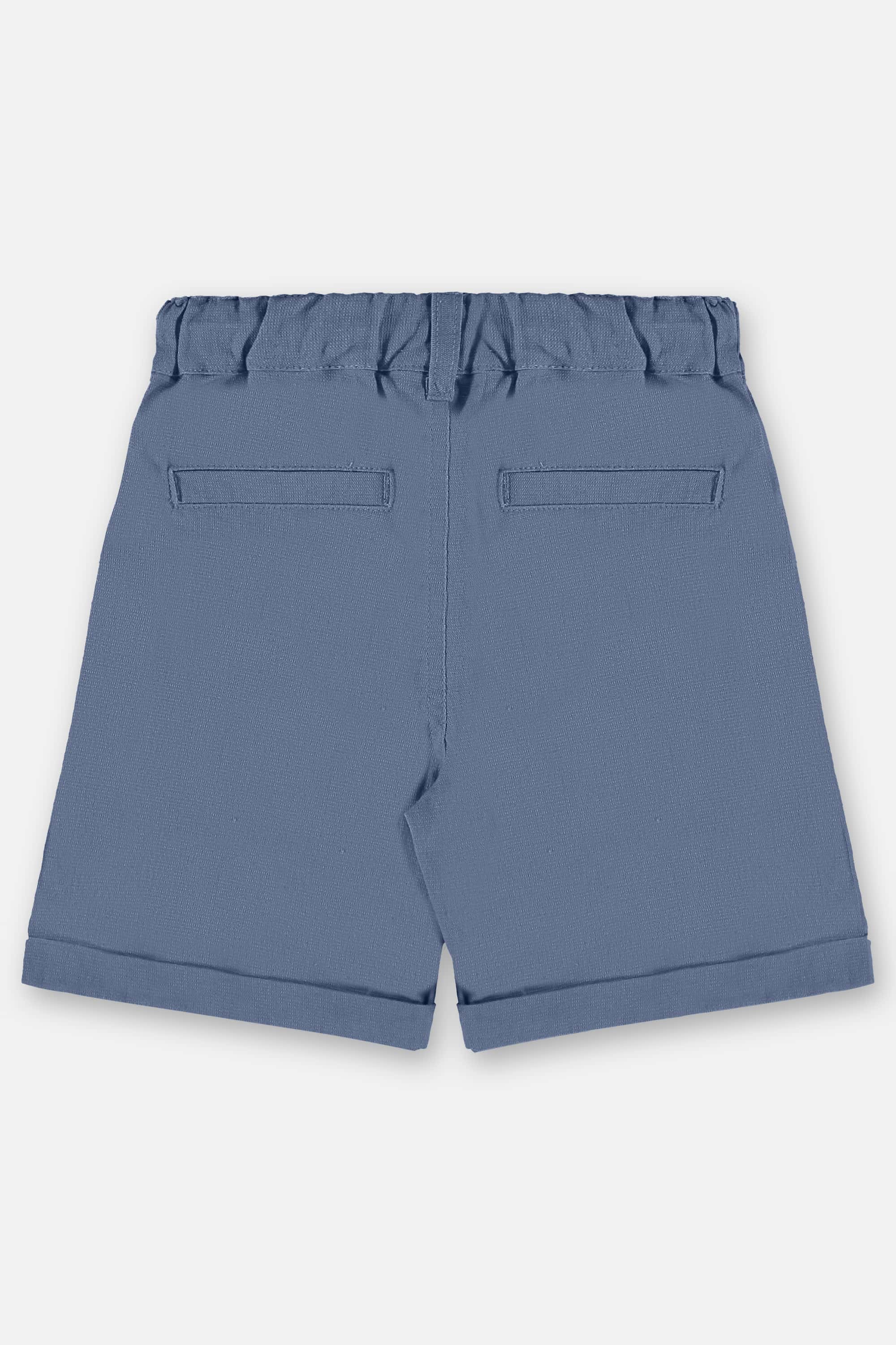 Bermuda Infantil para Menino em Linho com Elastano (Azul) Up Baby - Imagem 24