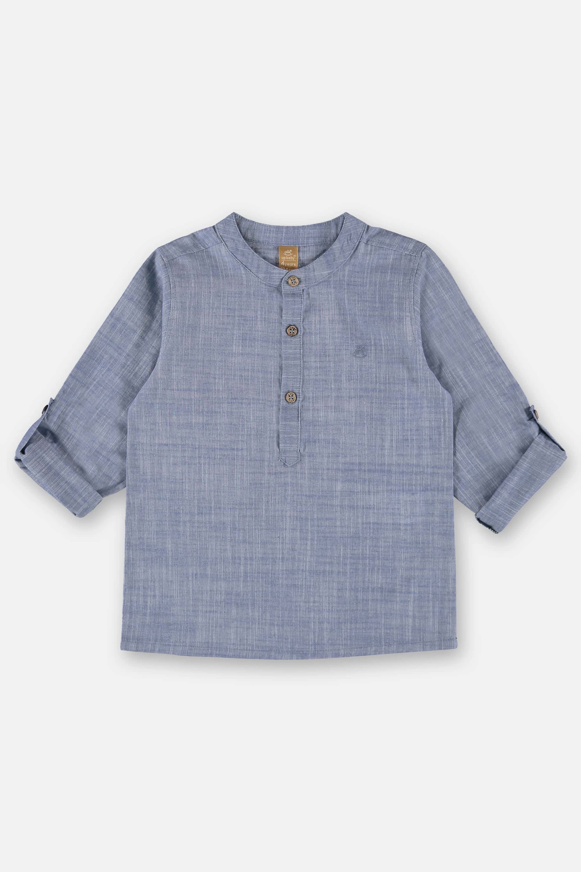 Bata Infantil para Menino em Algodão (Azul) Up Baby - Imagem 2