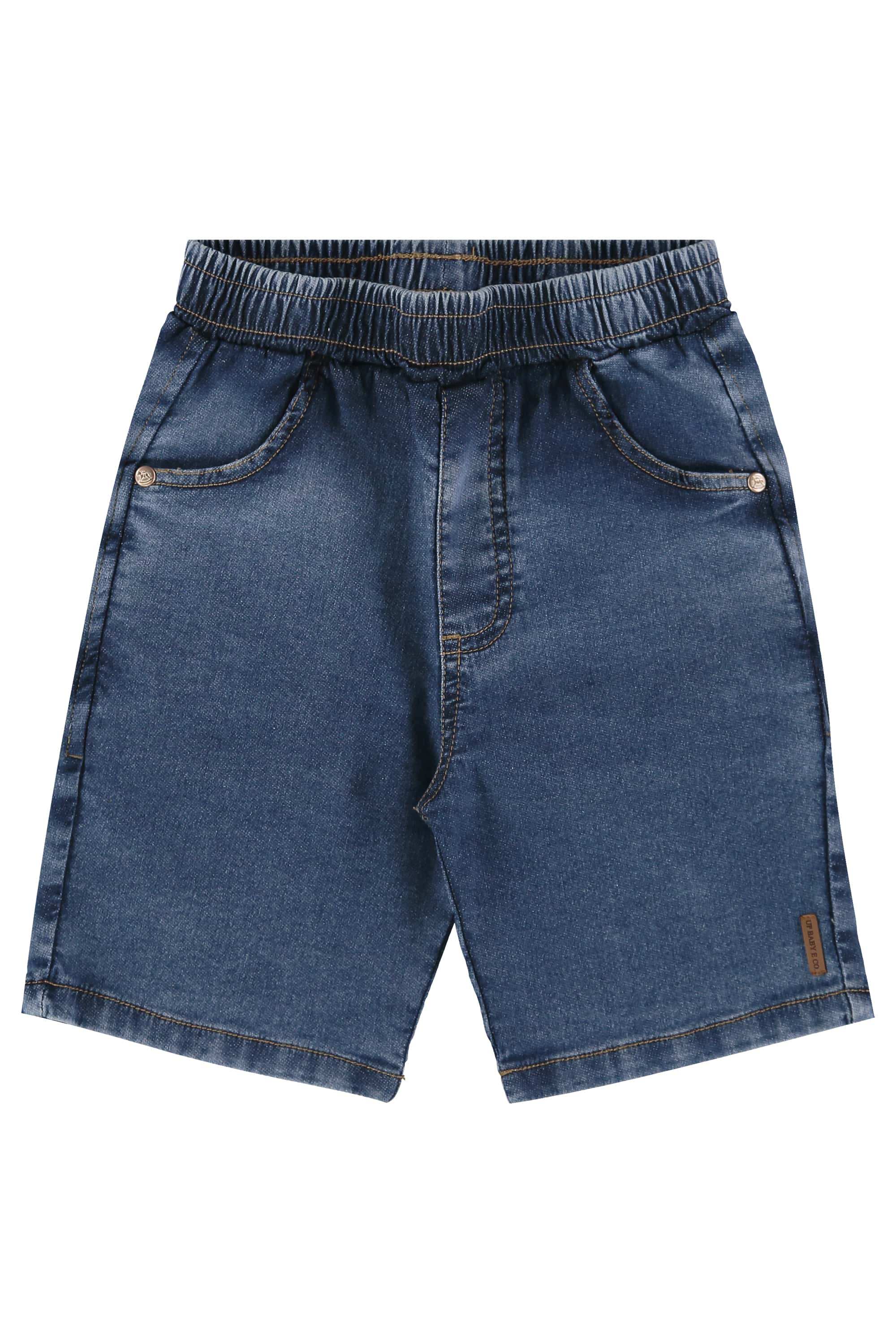 Bermuda Infantil para Menino em Jeans com Elastano (Azul) Up Baby - Imagem 2
