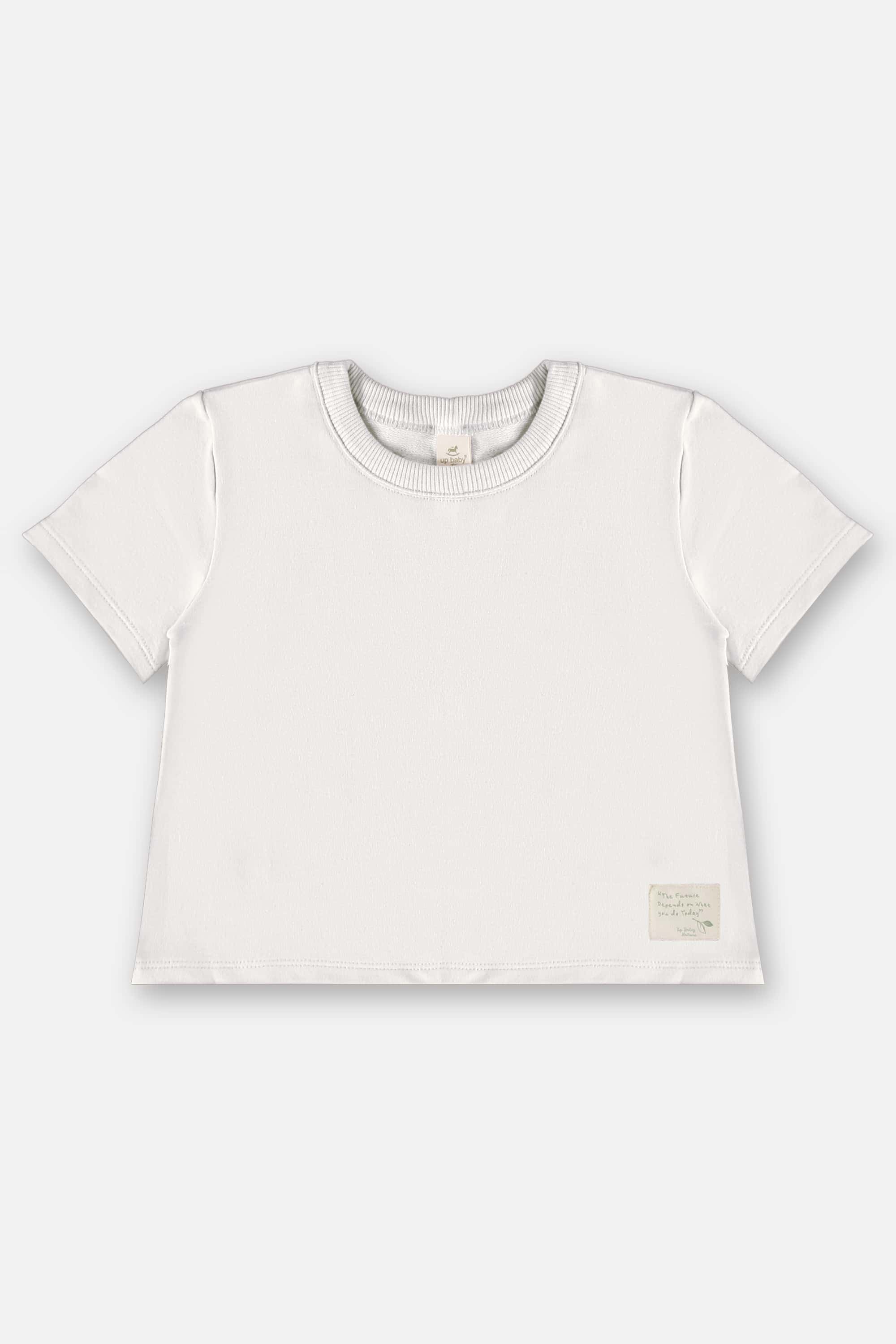 Conjunto Infantil para Menina com Blusa e Short Nature (Off White) Up Baby - Imagem 8