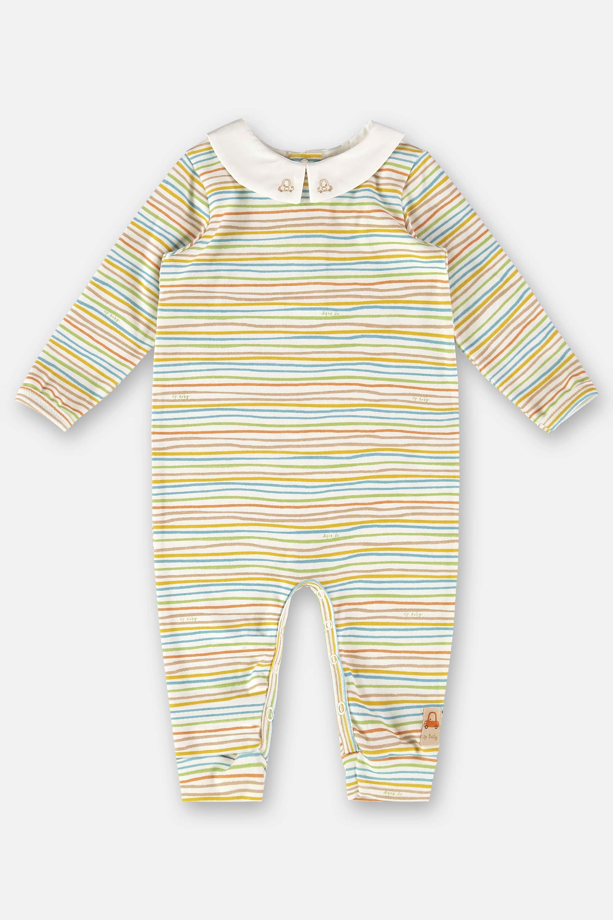 Macacão para Bebê Menino em Suedine Comfy (Bege) Up Baby