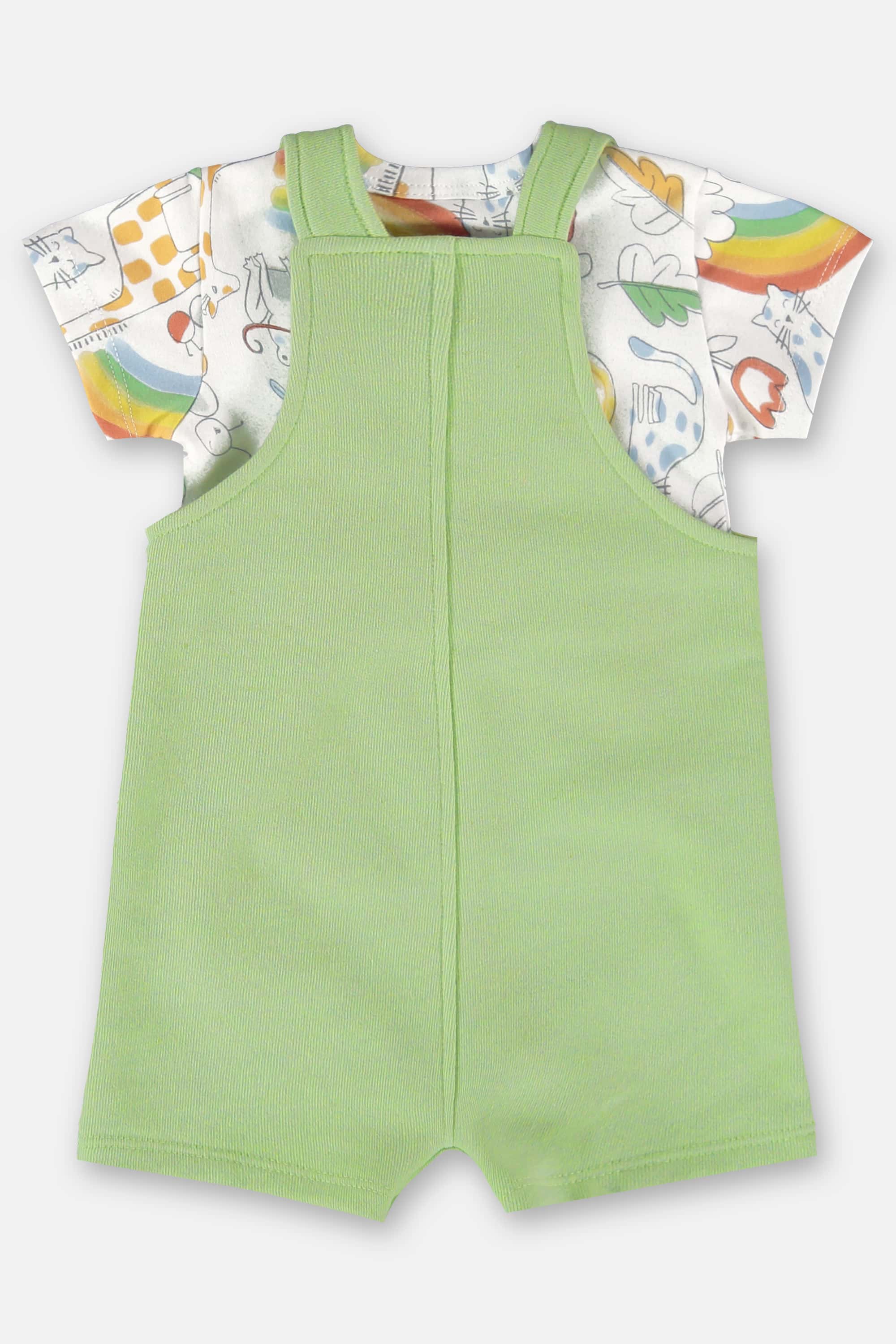 Conjunto Comfy Unissex para Bebê Jardineira e Body (Verde) Up Baby - Imagem 8