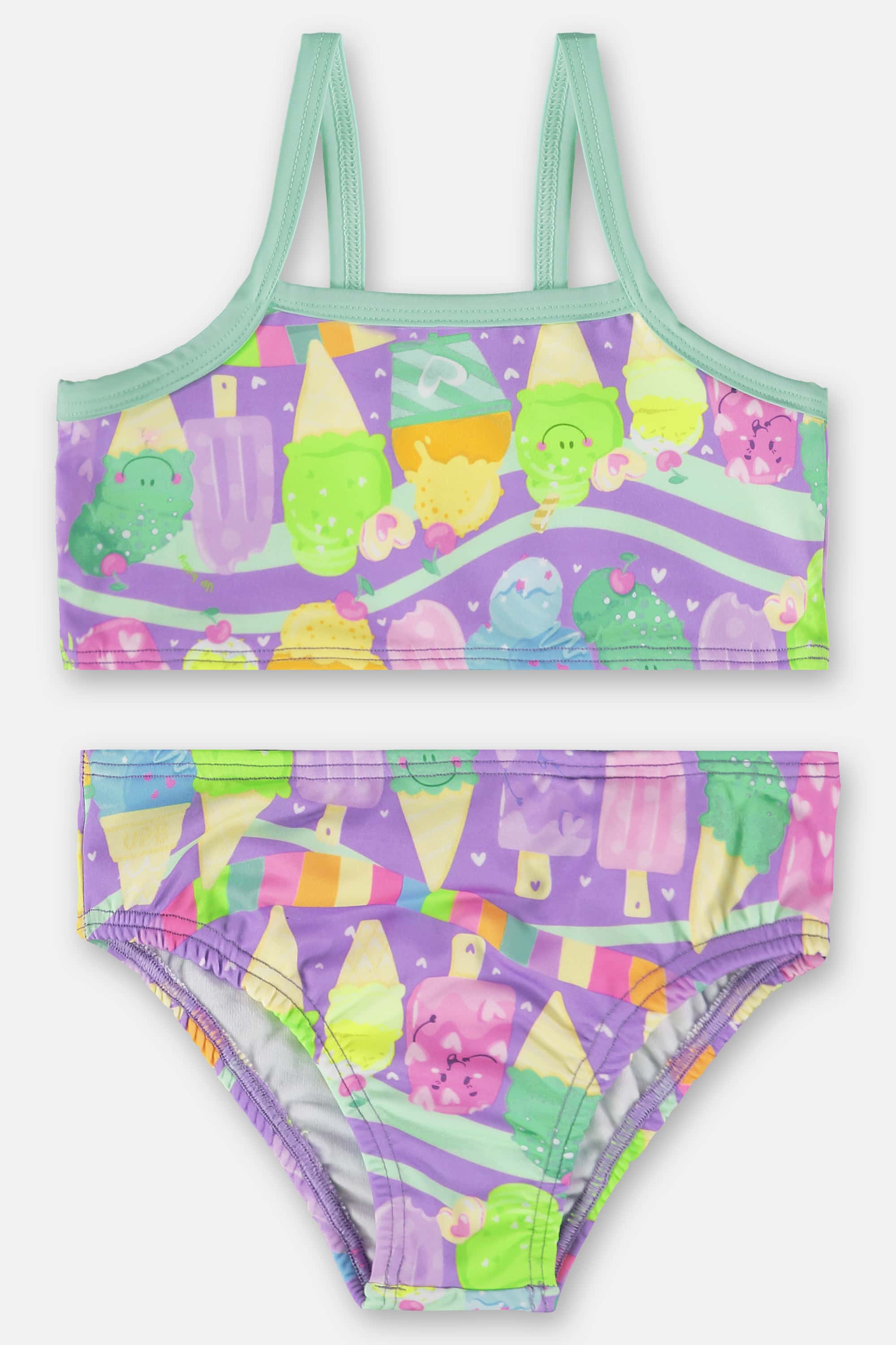 Biquíni Infantil em Malha FPS+50 com Forro (Roxo) Up Baby
