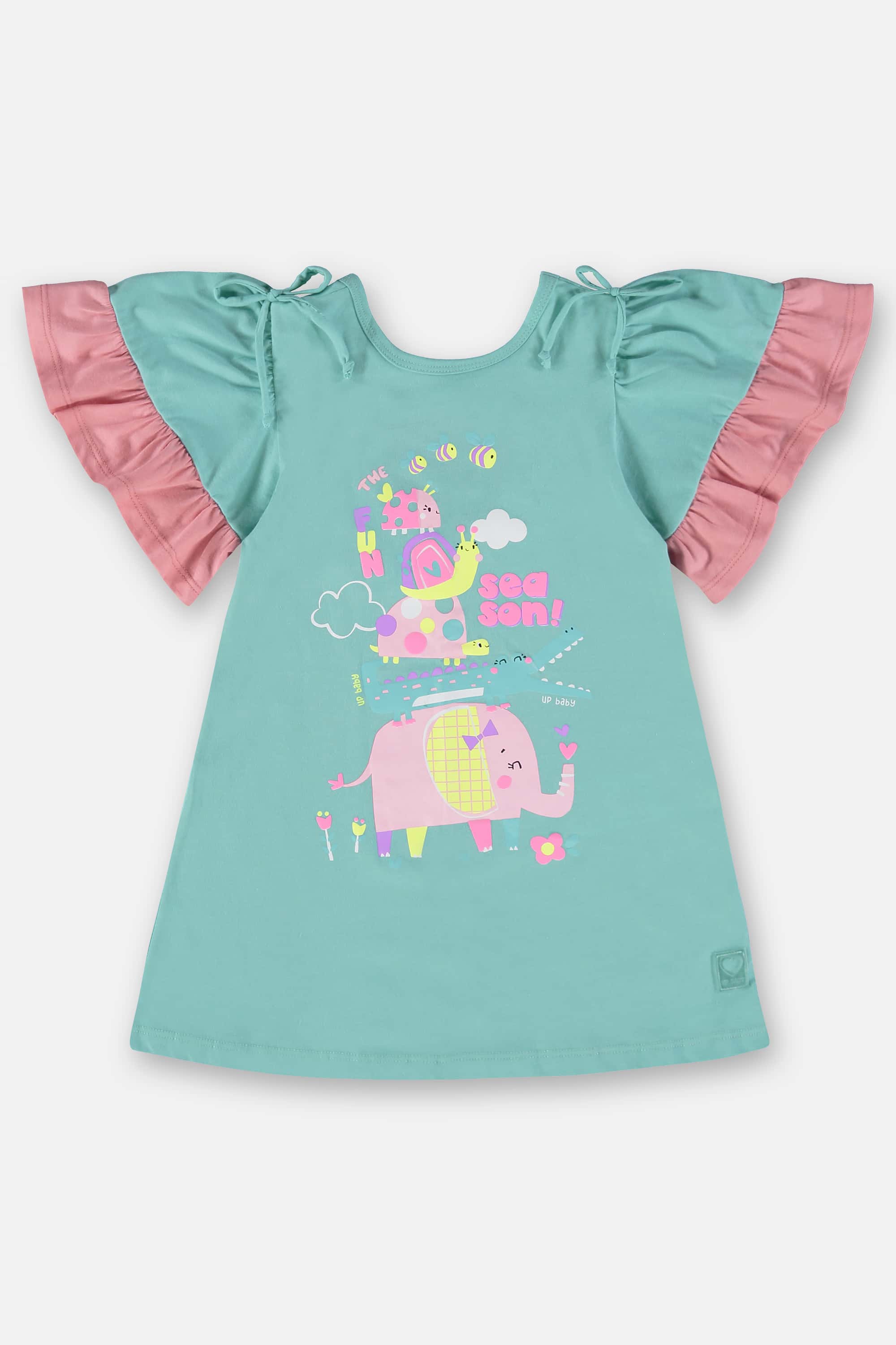 Saída de Praia The Fun Season Infantil em Meia Malha (Azul) Up Baby - Imagem 10