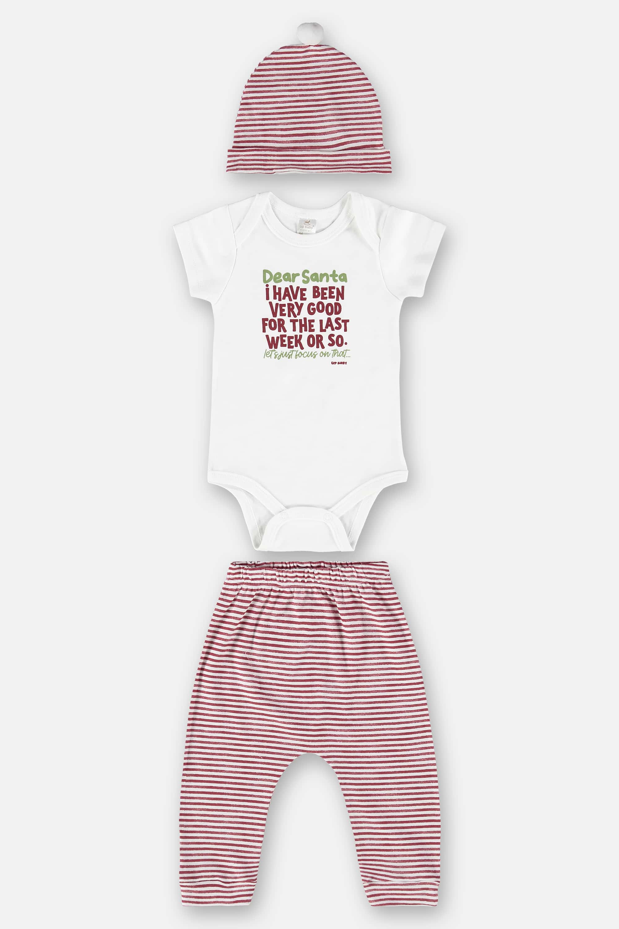 Kit Natalino Unissex para Bebê em Suedine (Branco) Up Baby - Imagem 53