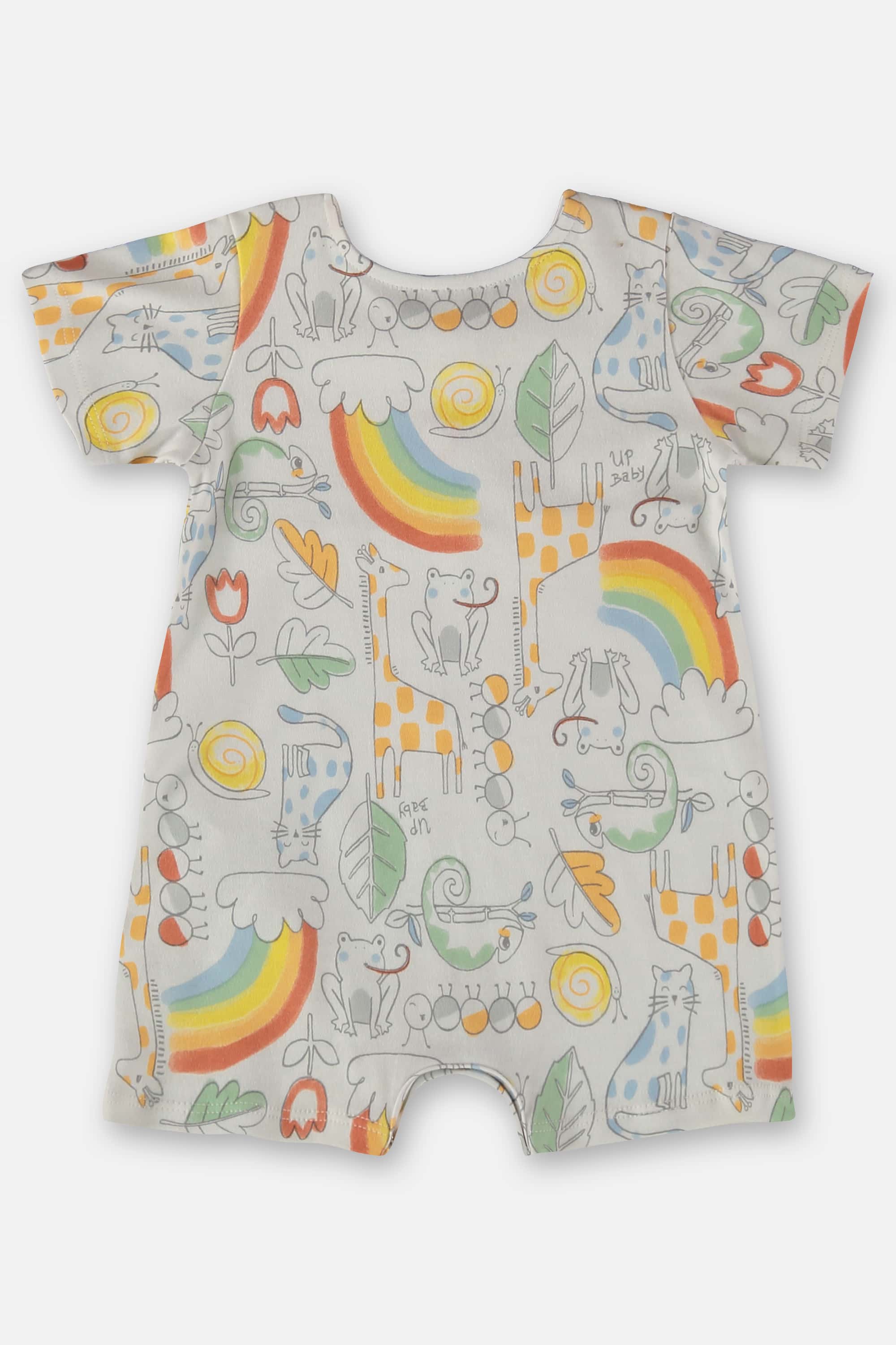 Macaquinho Comfy Unissex para Bebê em Suedine (Branco) Up Baby - Imagem 12