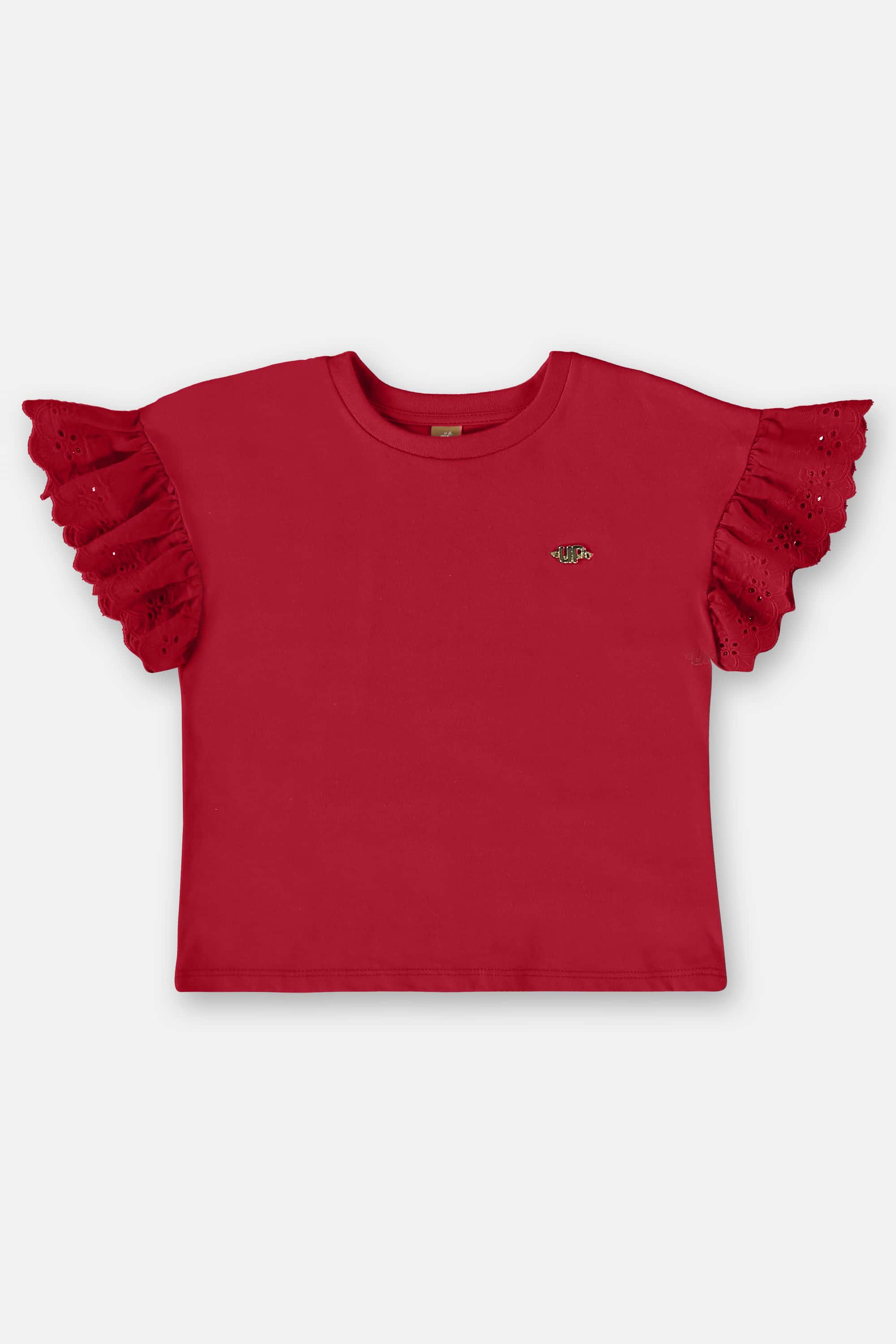 Conjunto Infantil para Menina com Blusa e Saia (Vermelho) Up Baby - Imagem 52