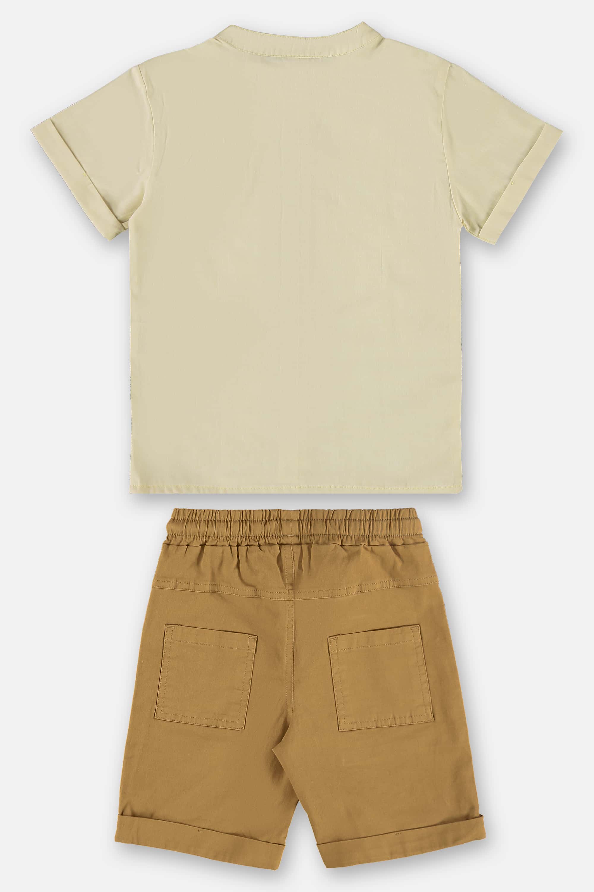 Conjunto Infantil para Menino com Bata e Bermuda (Amarelo) Up Baby - Imagem 19