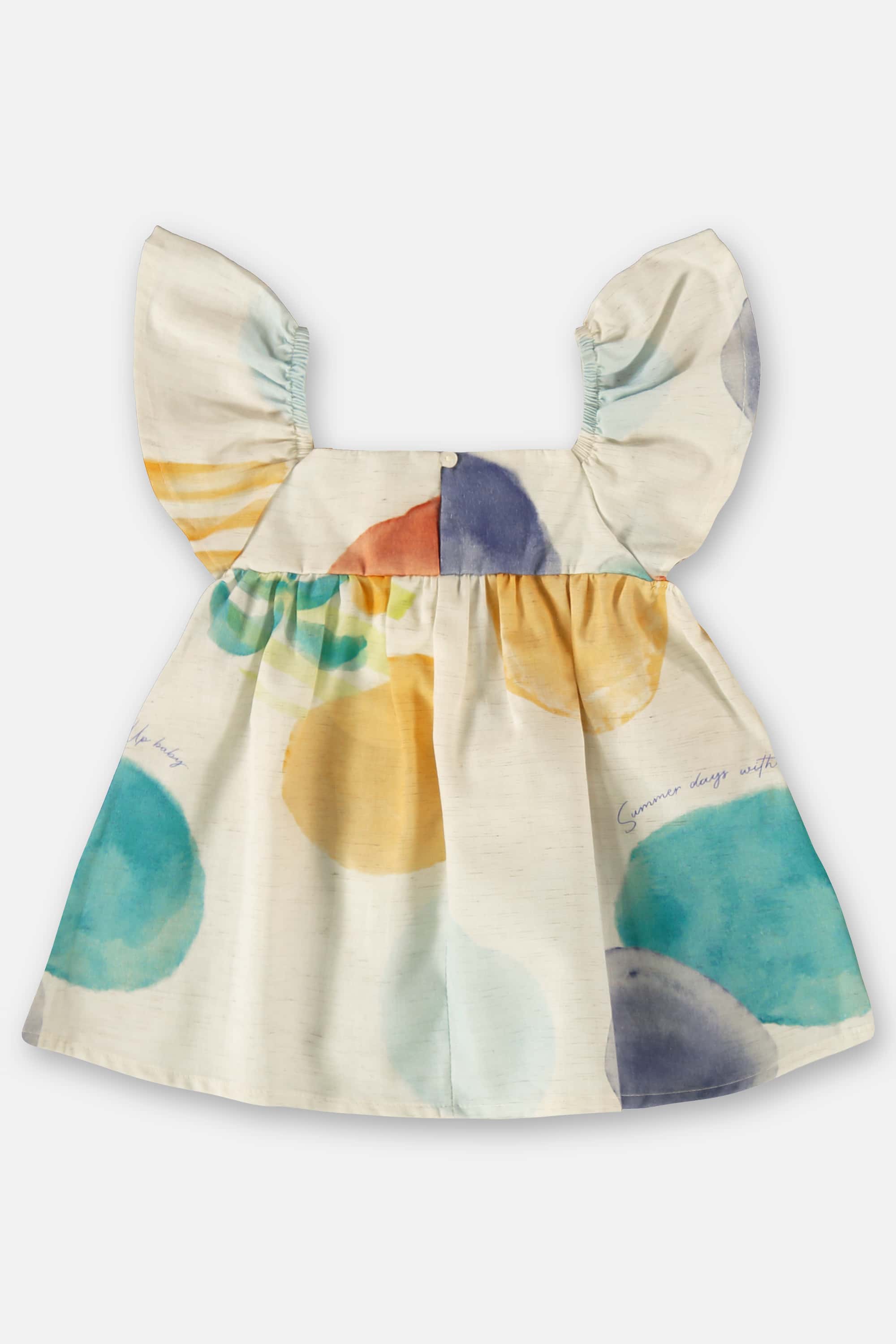 Conjunto para Bebê Menina com Bata e Calcinha (Bege) Up Baby - Imagem 6
