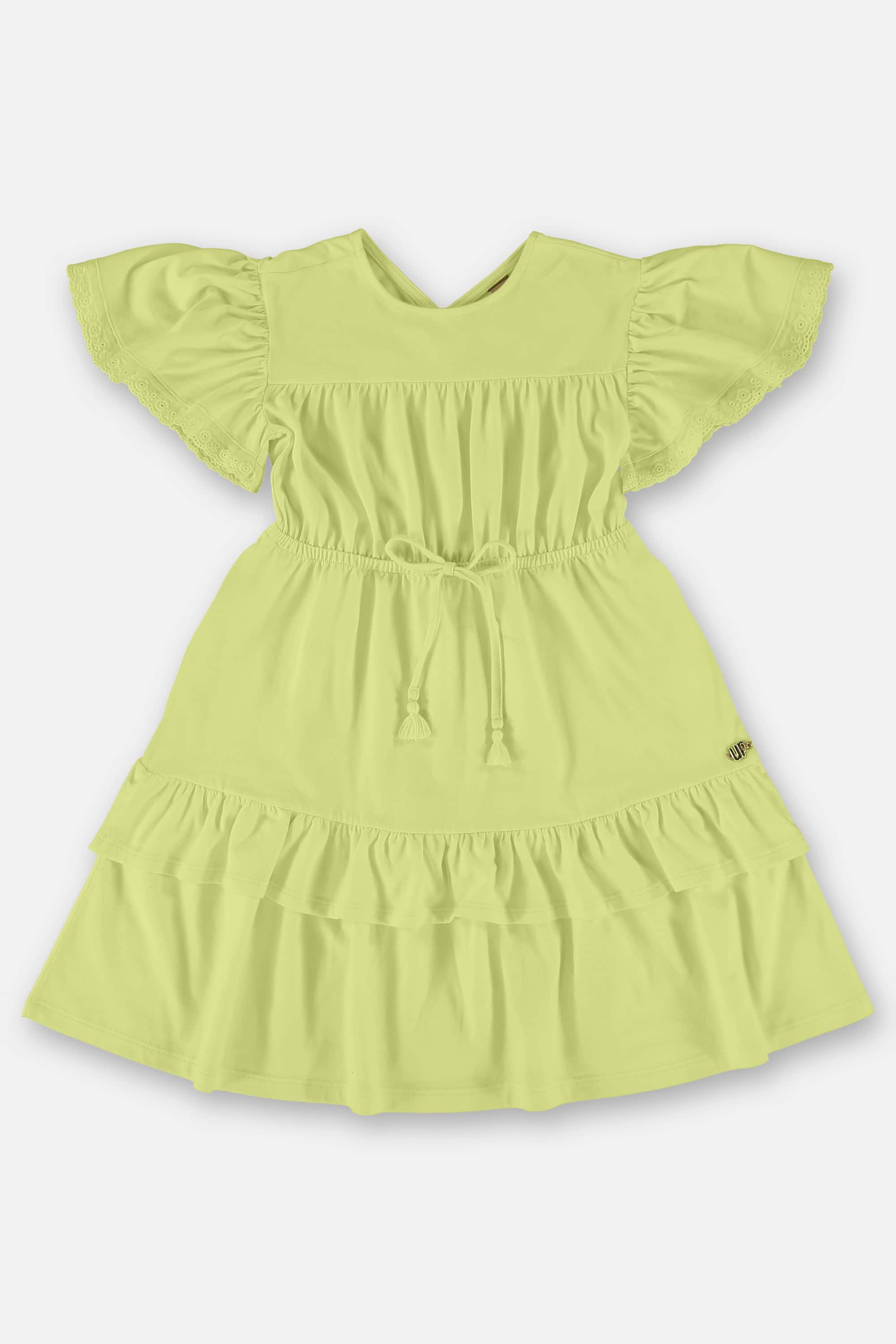 Vestido Infantil em Meia Malha (Verde) Up Baby - Imagem 17