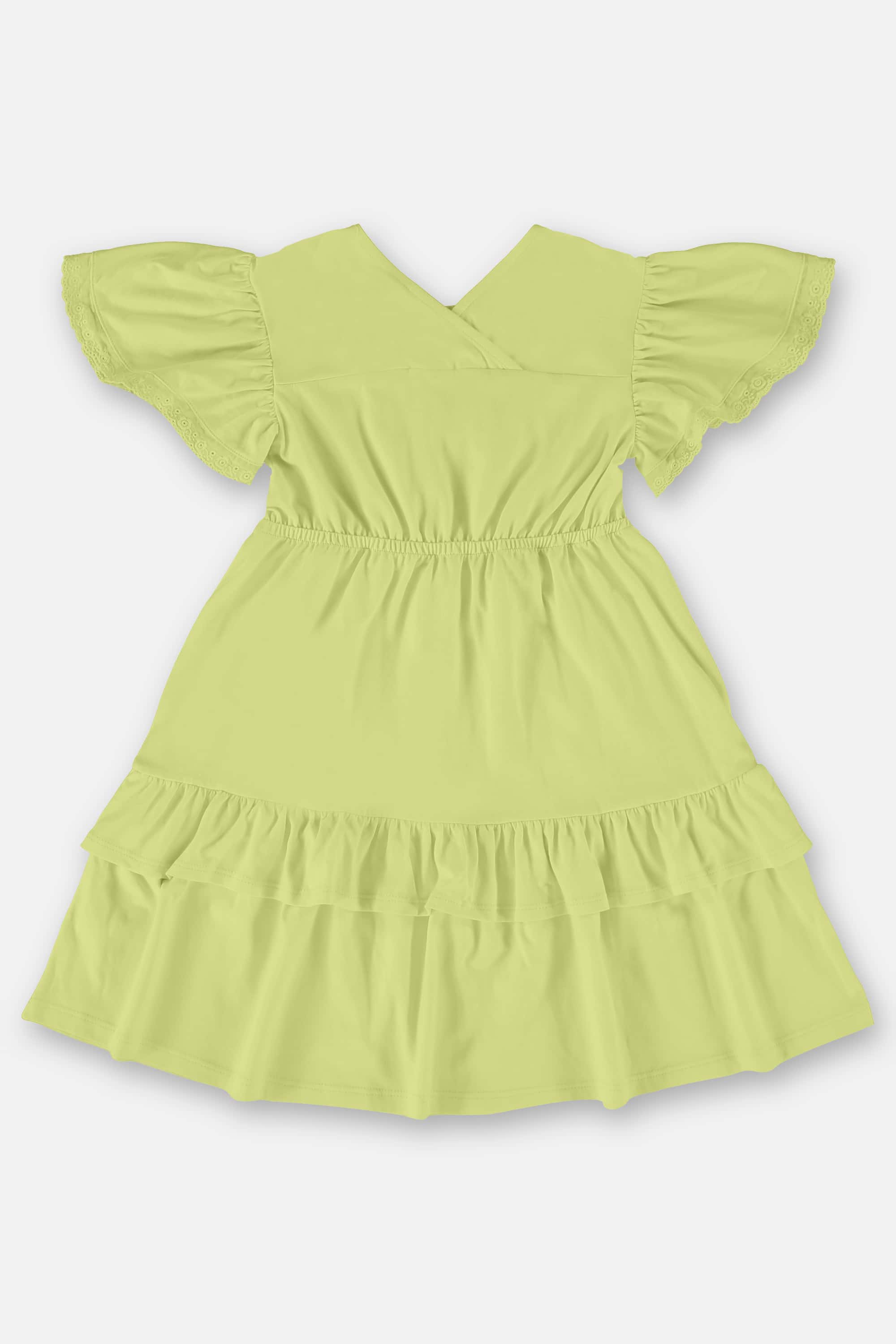 Vestido Infantil em Meia Malha (Verde) Up Baby - Imagem 9