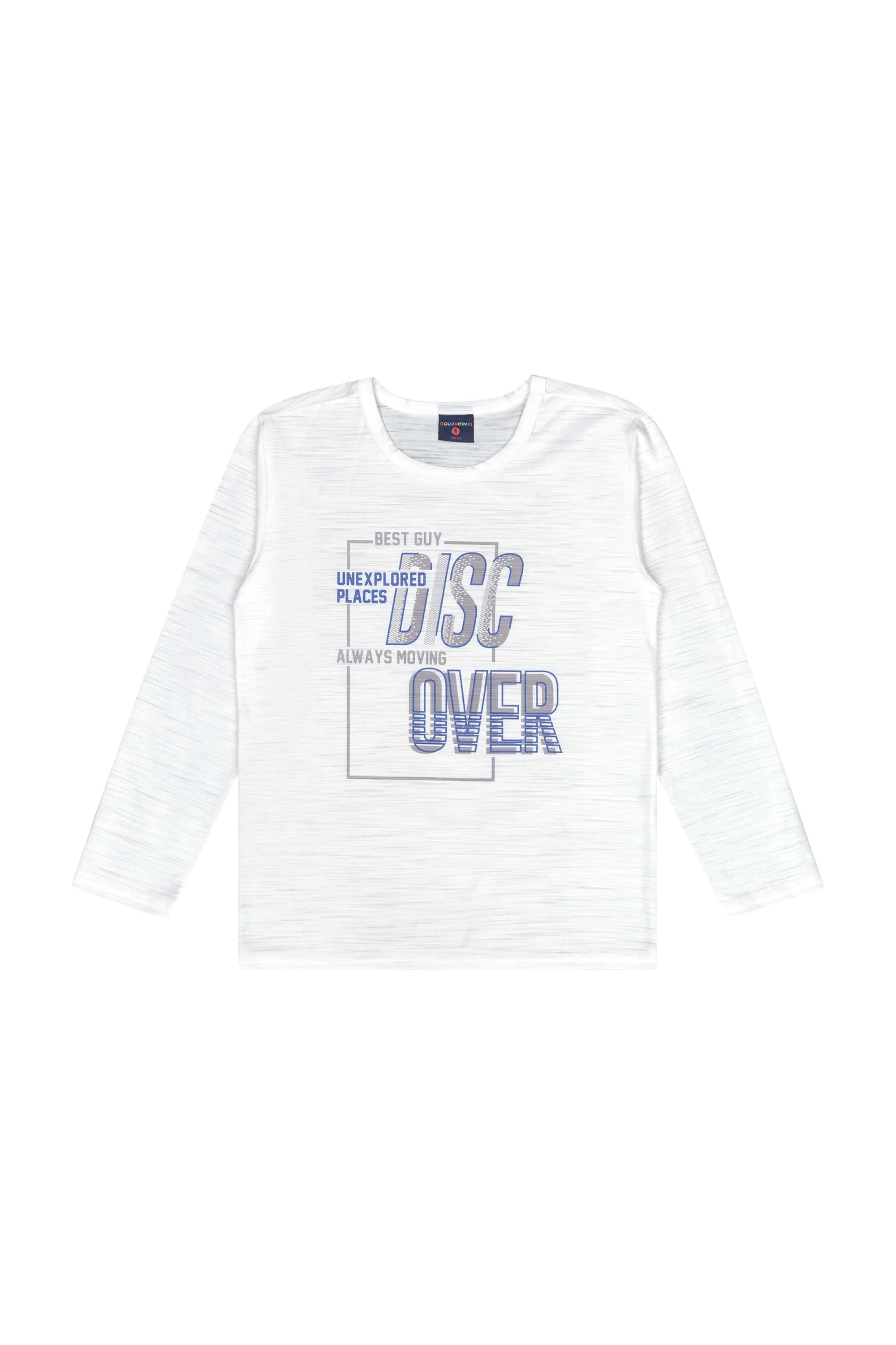 Camiseta Infantil para Menino em Malha Flamê (Branco) Guloseima - Imagem 3