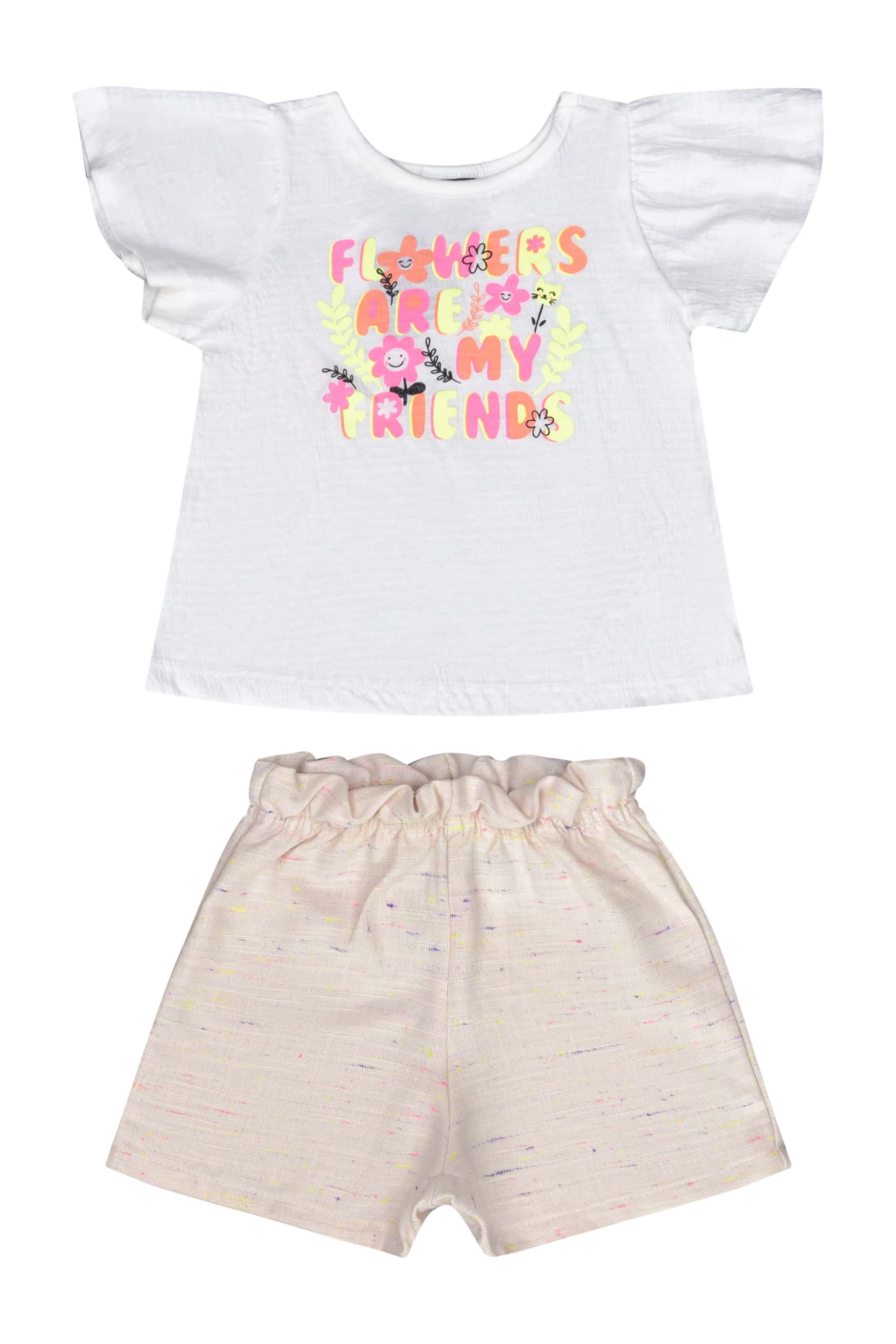 Conjunto Bebê Menina com Blusa e Shorts (Off White) Guloseima - Imagem 15