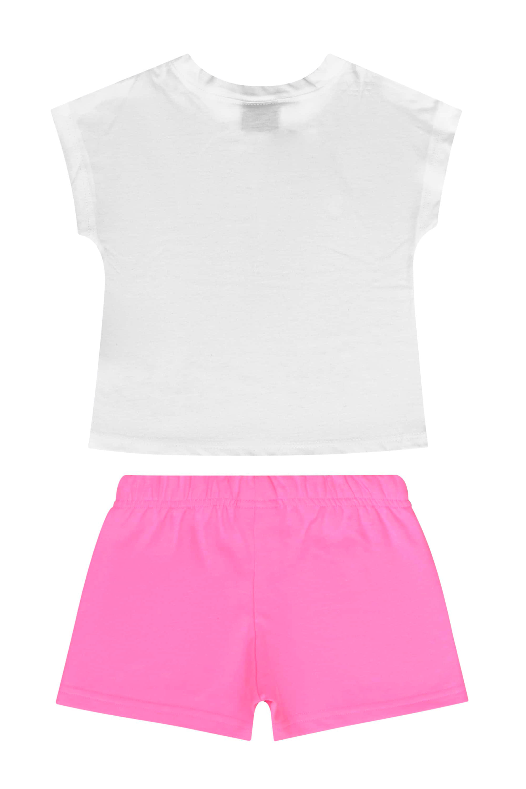 Conjunto com Blusa e Short para Menina (Off White) Guloseima - Imagem 3