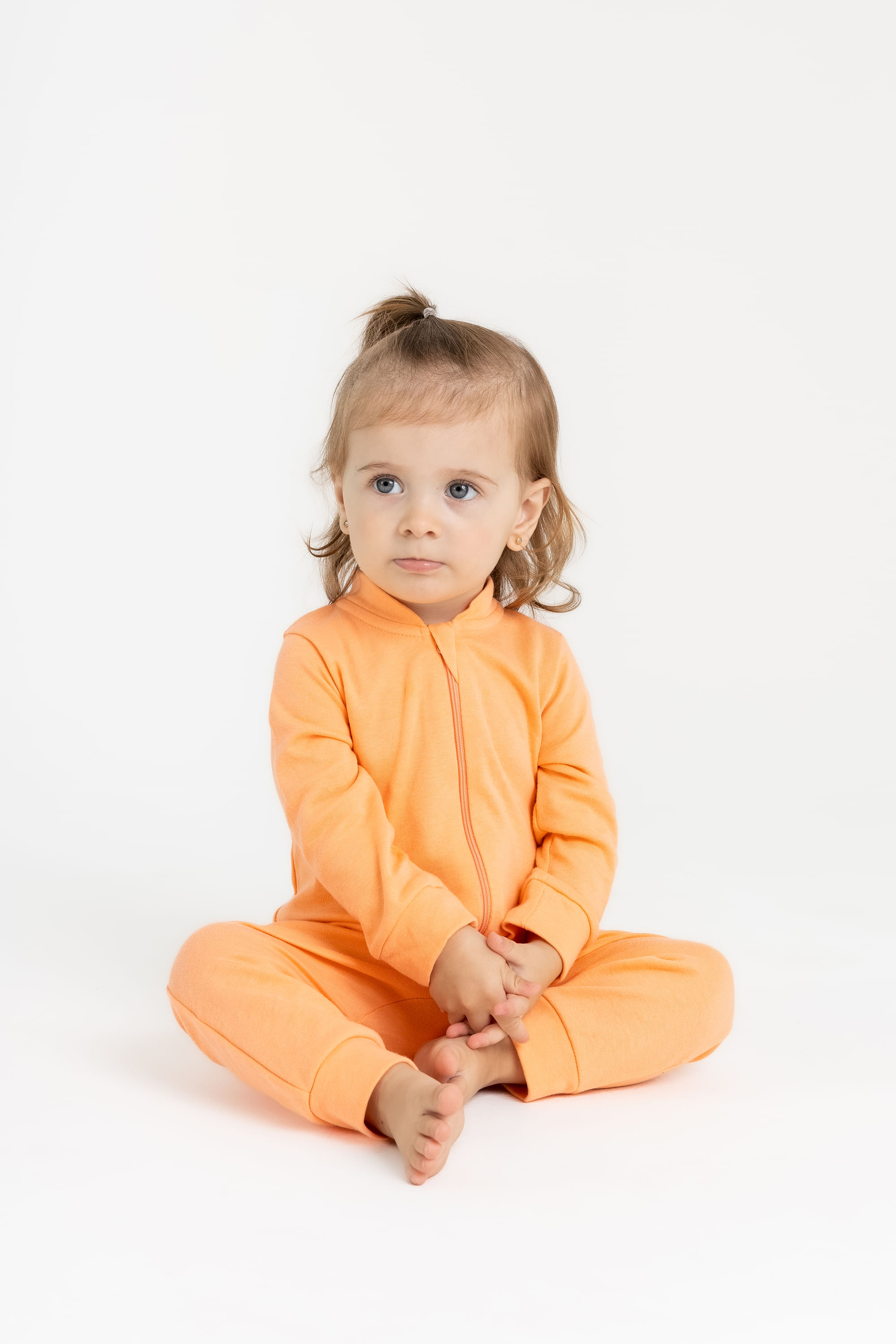 Macacão Básico Unissex para Bebê (Laranja) Guloseima - Imagem 13