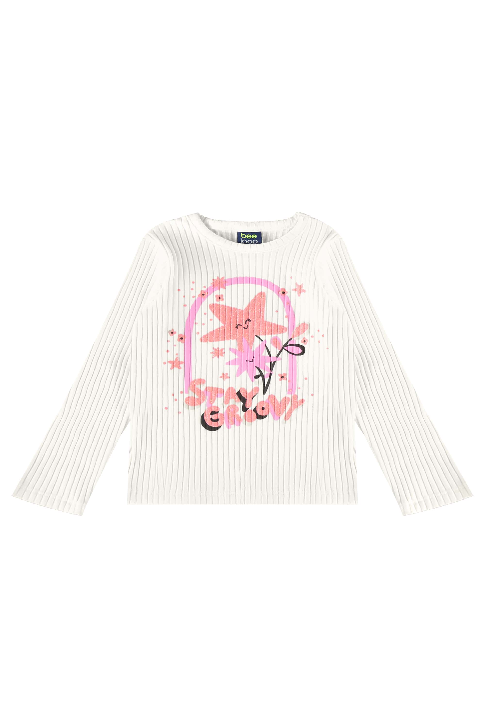 Conjunto Infantil Femininas com Blusa e Calça (Branco) Bee Loop - Imagem 31