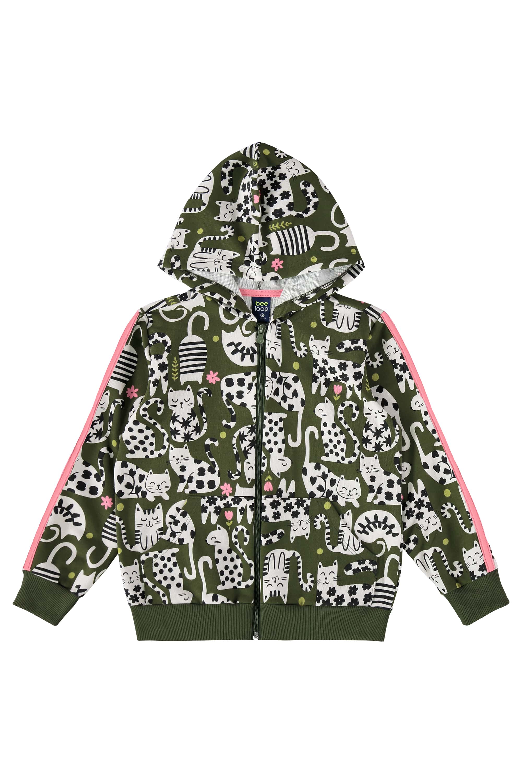 Conjunto Infantil Jaqueta e Calça Moletom Sem Felpa (Verde) Bee Loop - Imagem 26