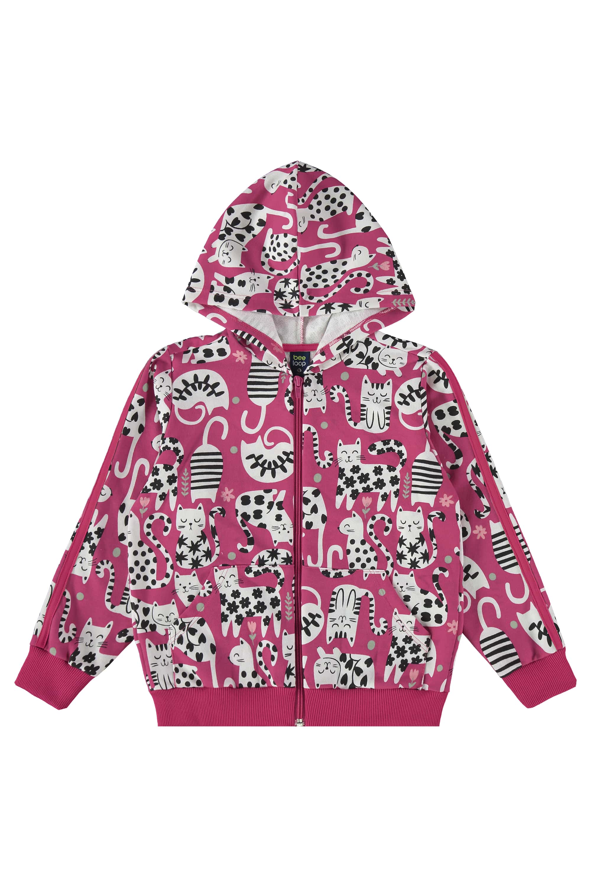 Conjunto Infantil Jaqueta e Calça Moletom Sem Felpa (Rosa) Bee Loop - Imagem 32