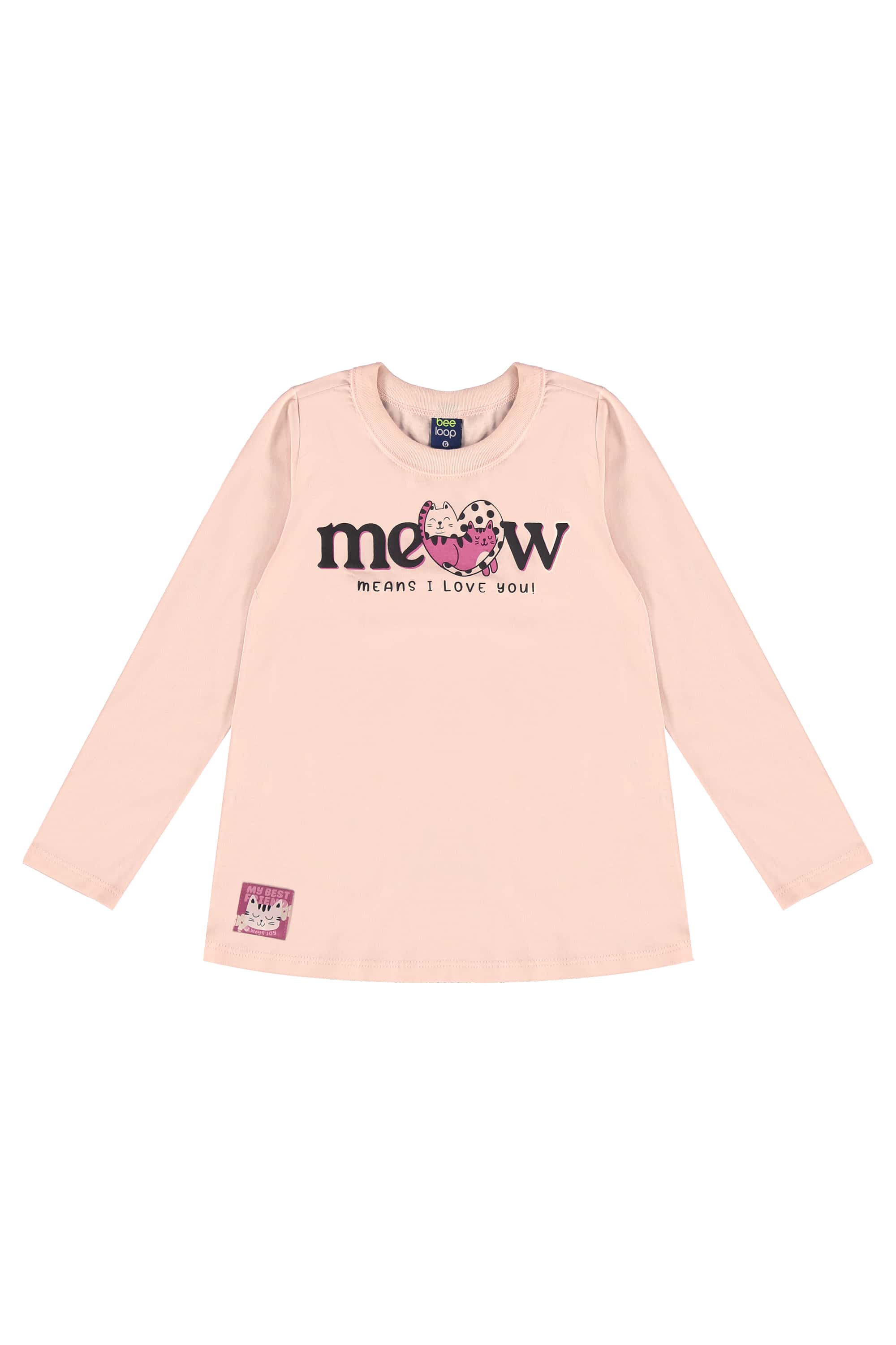 Conjunto para Meninas Blusa Meia Malha e Calça Legging em Cotton (Rosa Claro) Bee Loop - Imagem 32