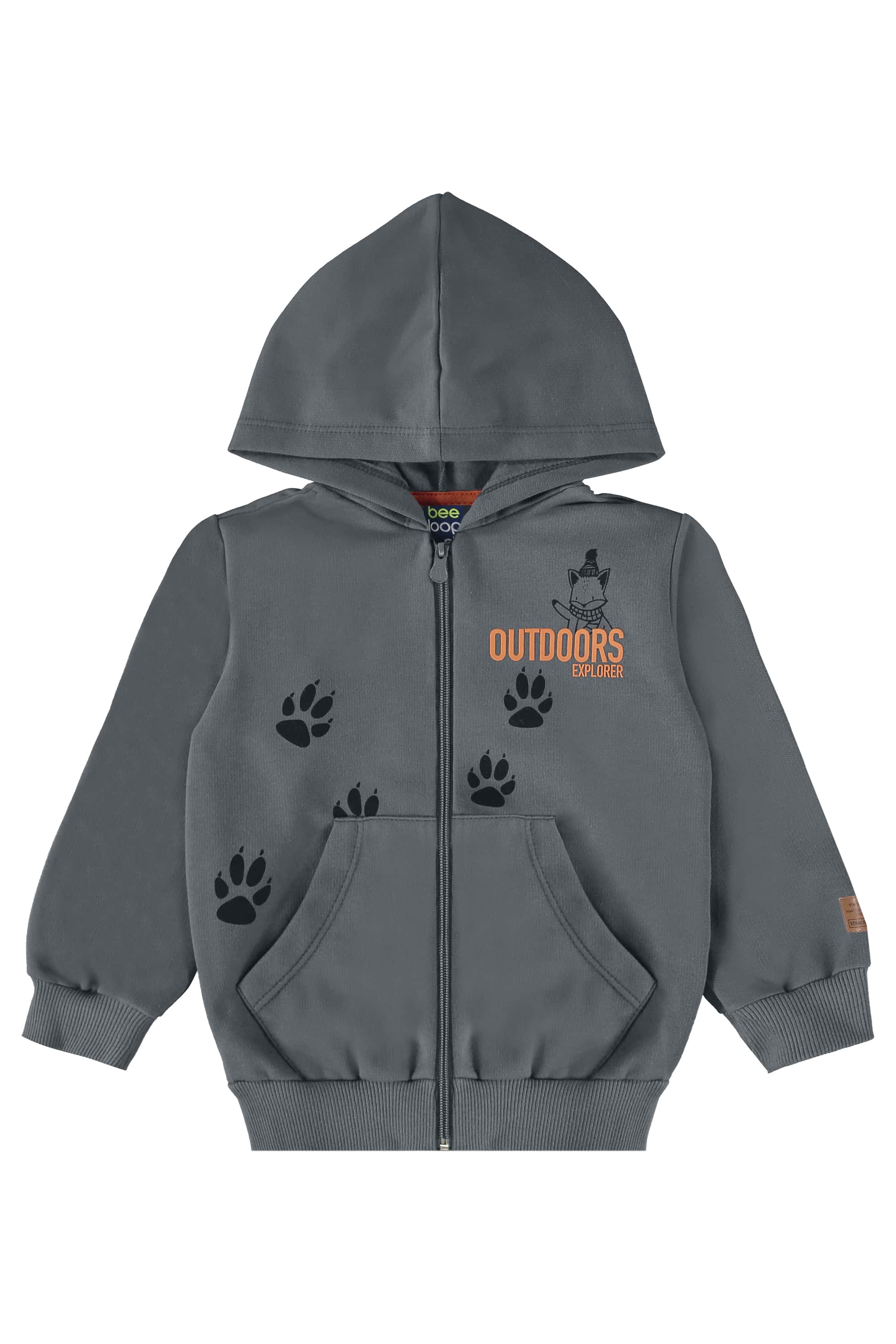 Conjunto Infantil Jaqueta e Calça Moletom para Meninos (Cinza) Bee Loop - Imagem 32