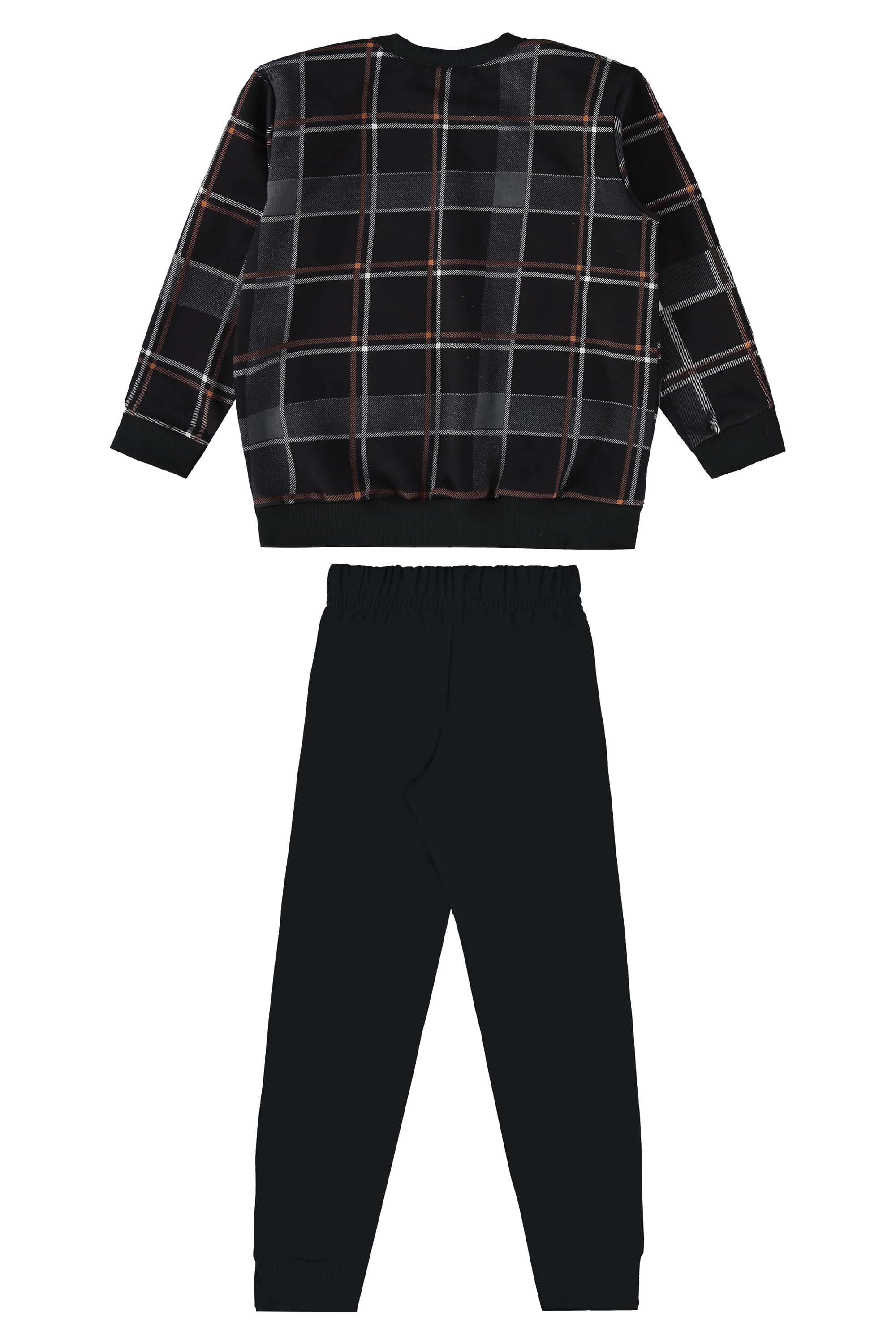Conjunto Blusão Xadrez e Calça para Menino (Preto) Bee Loop - Imagem 22