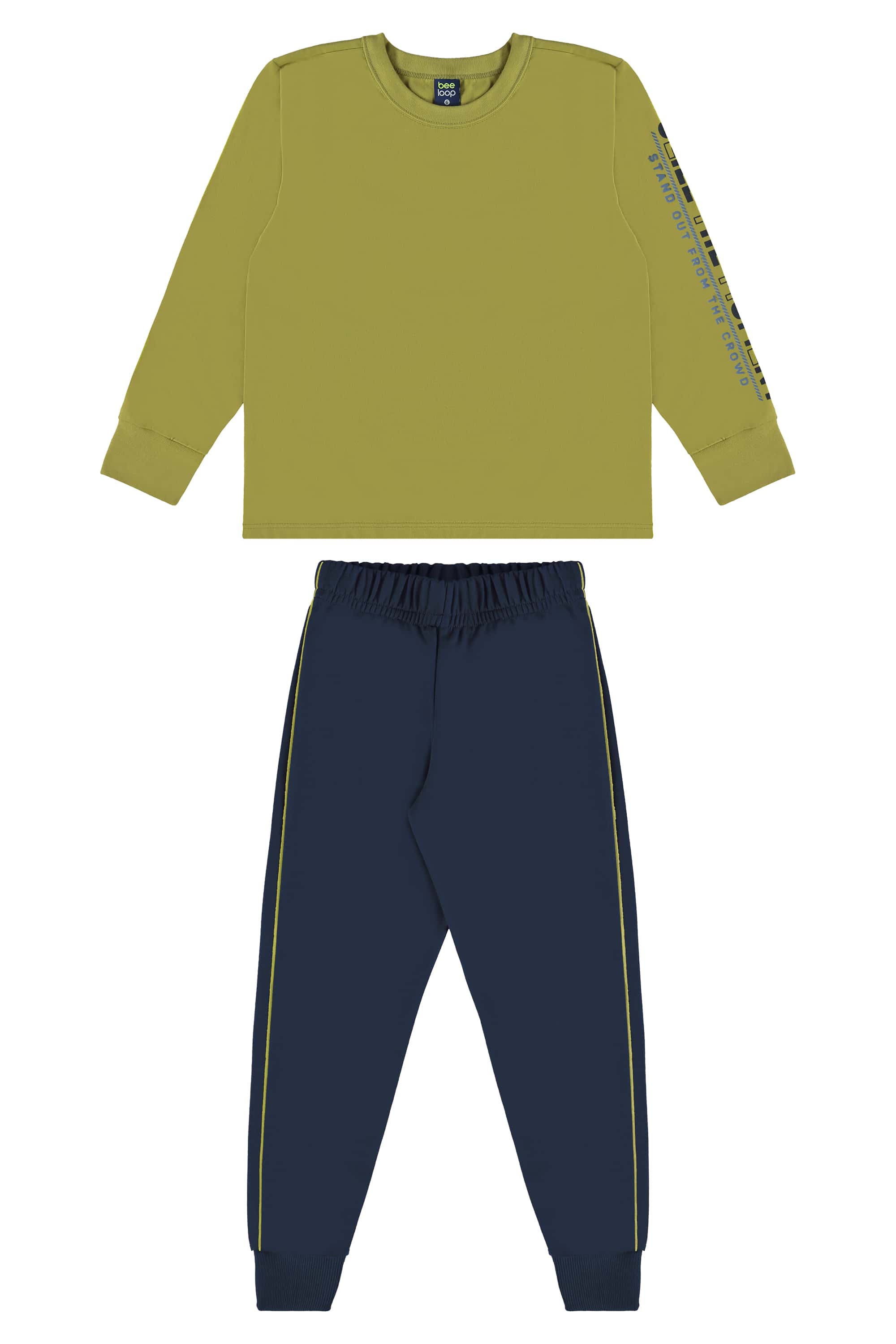 Conjunto Infantil com Camiseta e Calça para Menino (Verde) Bee Loop - Imagem 23