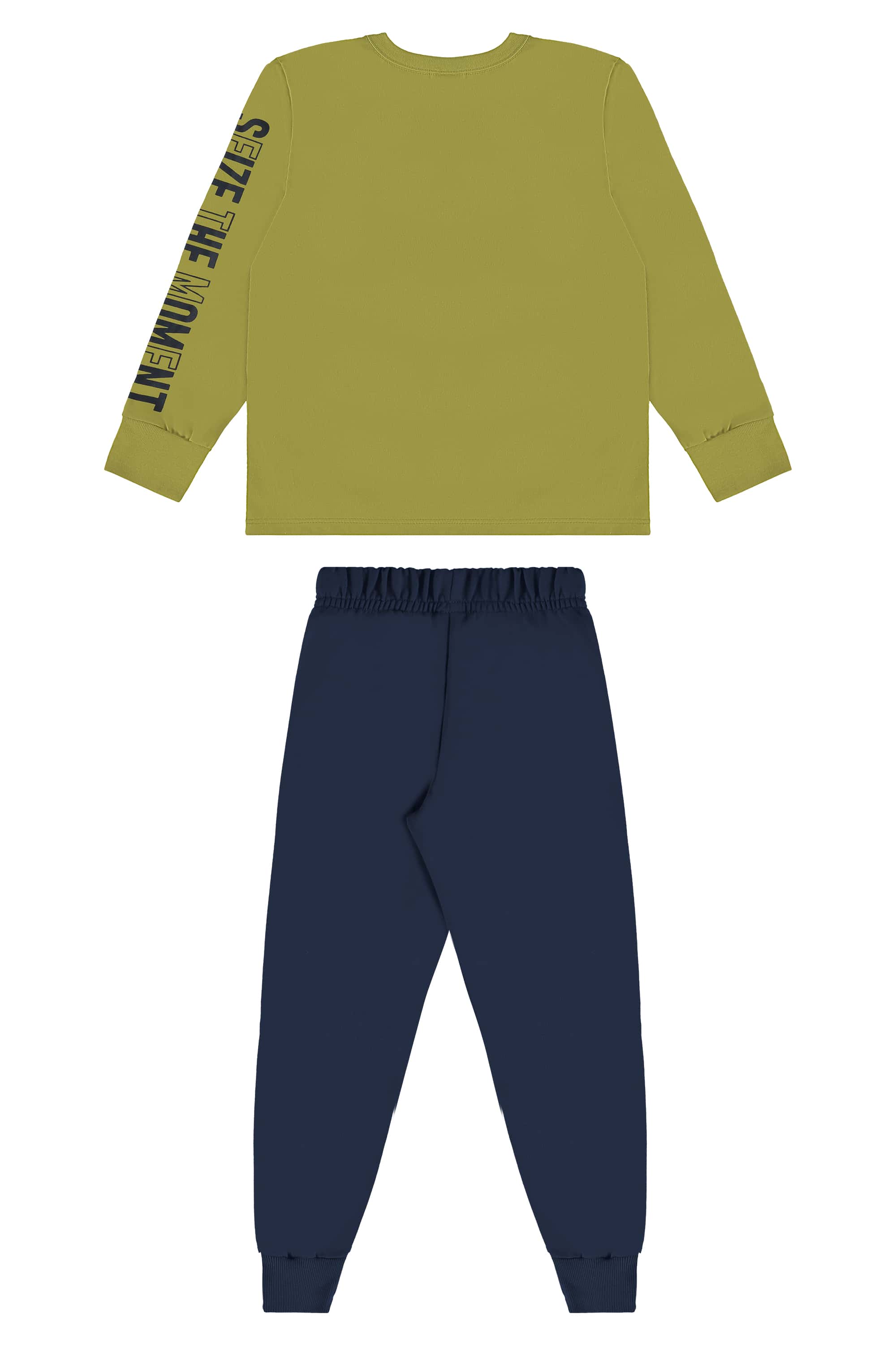 Conjunto Infantil com Camiseta e Calça para Menino (Verde) Bee Loop - Imagem 12