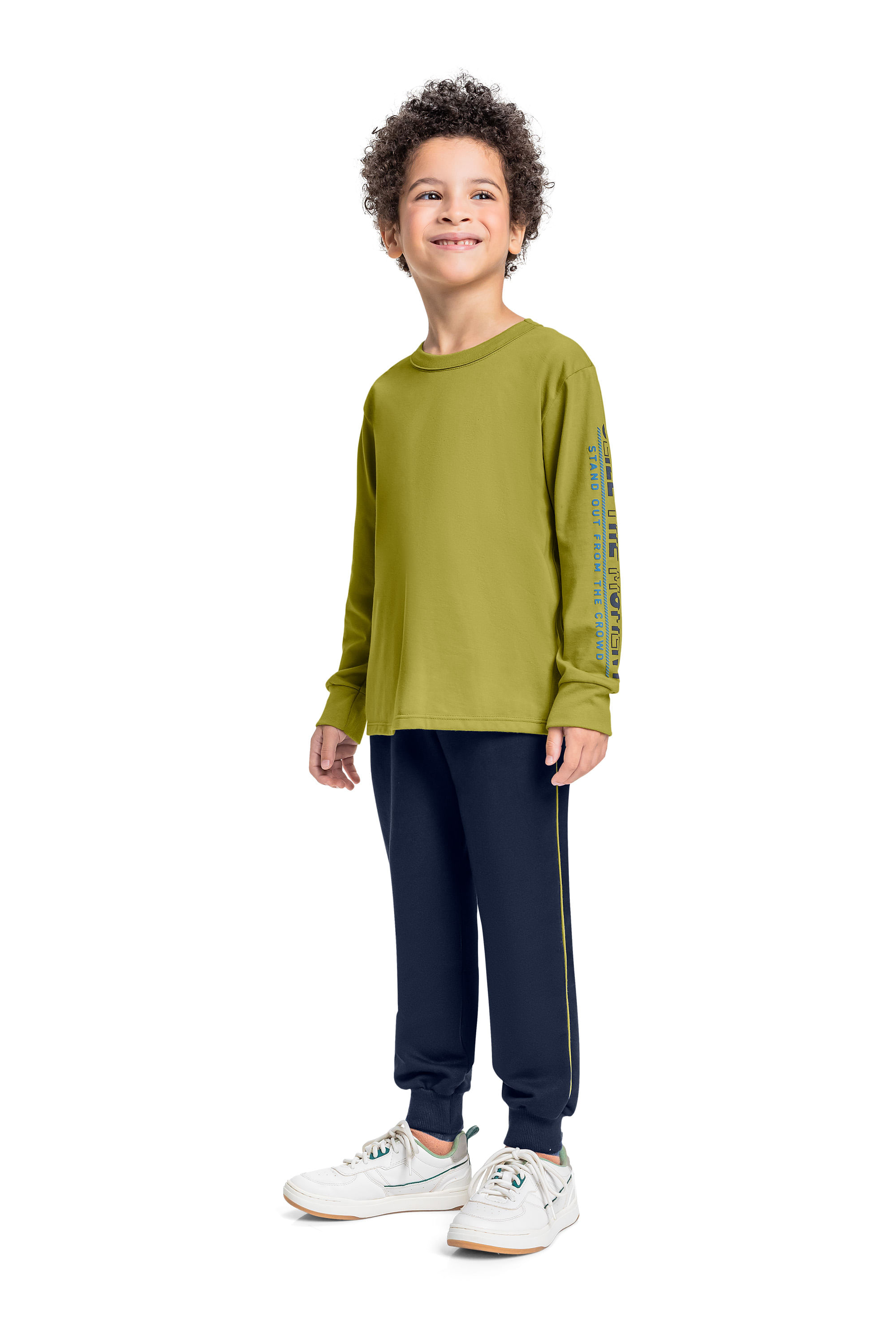 Conjunto Infantil com Camiseta e Calça para Menino (Verde) Bee Loop - Imagem 22