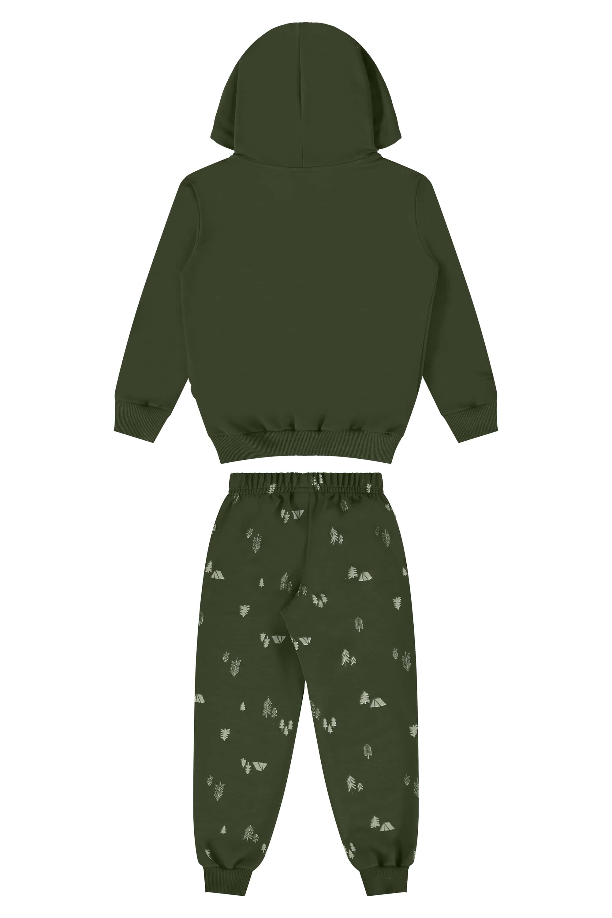Conjunto Infantil em Moletom com Blusão e Calça (Verde) Bee Loop - Imagem 4