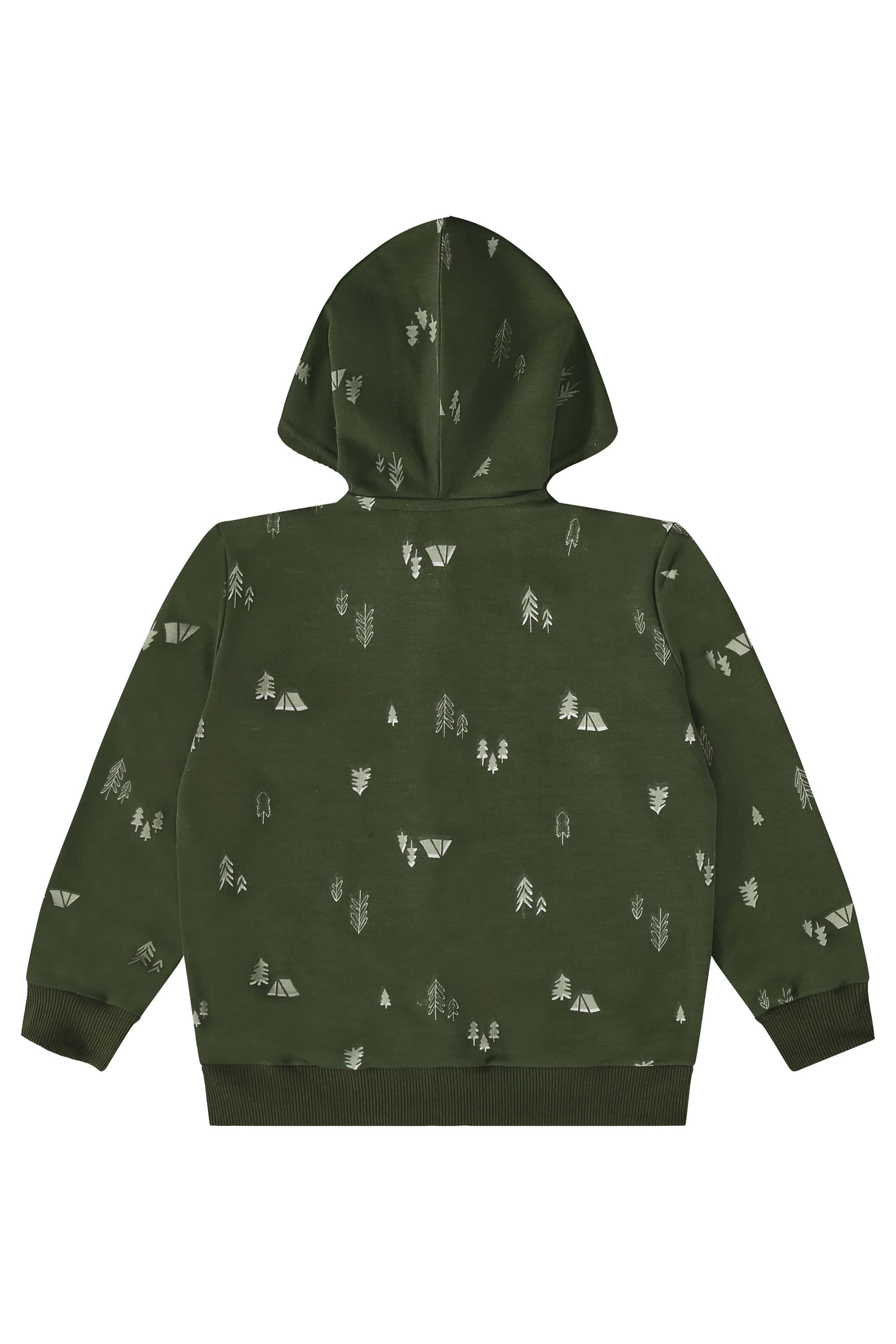 Conjunto Jaqueta com Capuz e Calça Moletom para Meninos (Verde) Bee Loop - Imagem 23