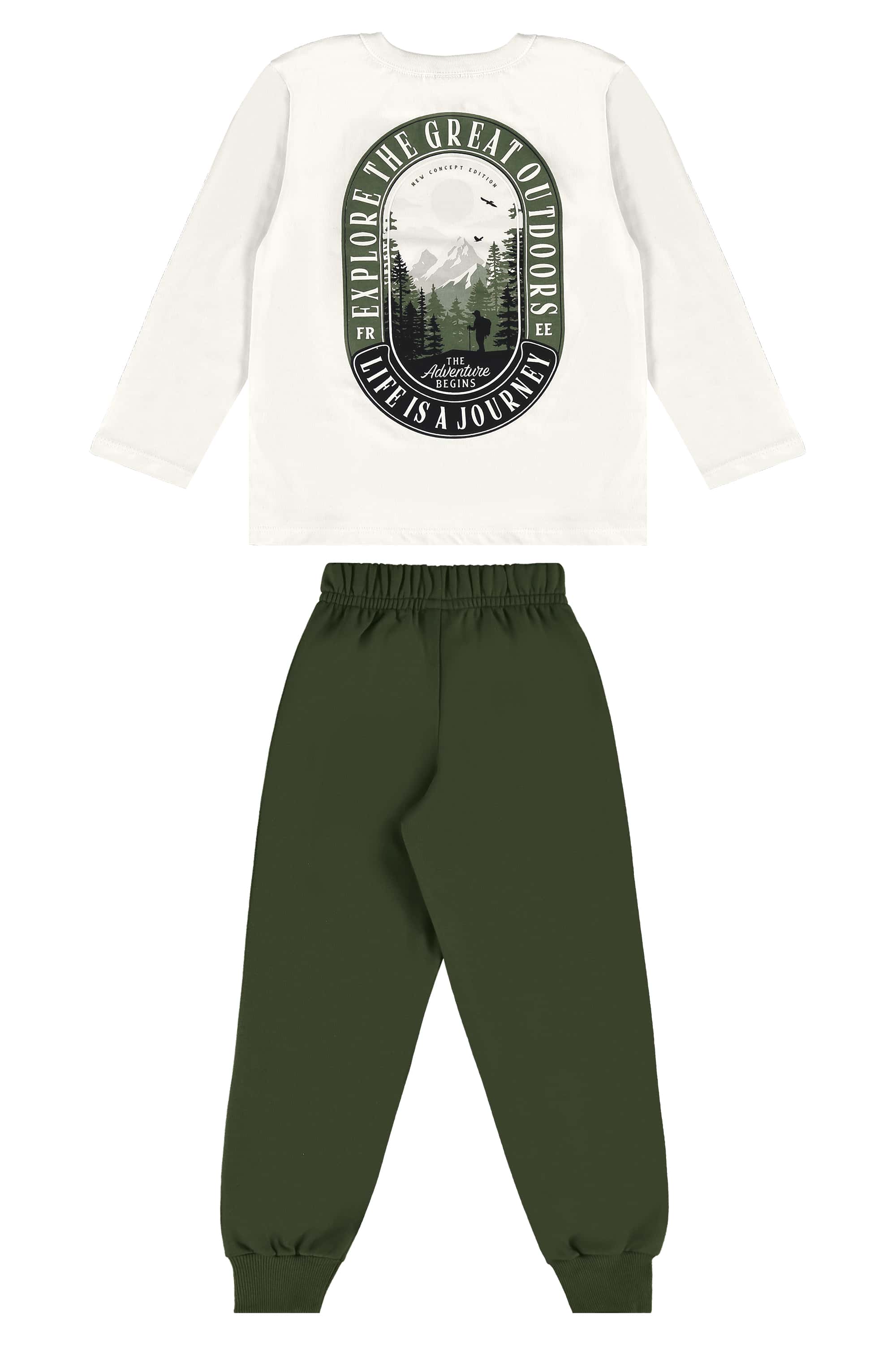 Conjunto Infantil com Blusa e Calça para Menino (Off White) Bee Loop - Imagem 16