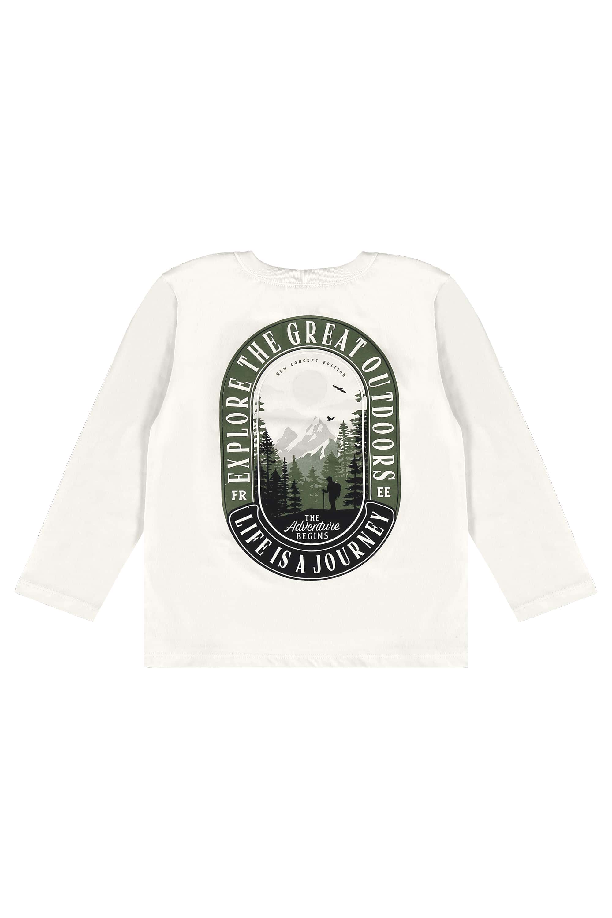 Conjunto Infantil com Blusa e Calça para Menino (Off White) Bee Loop - Imagem 5