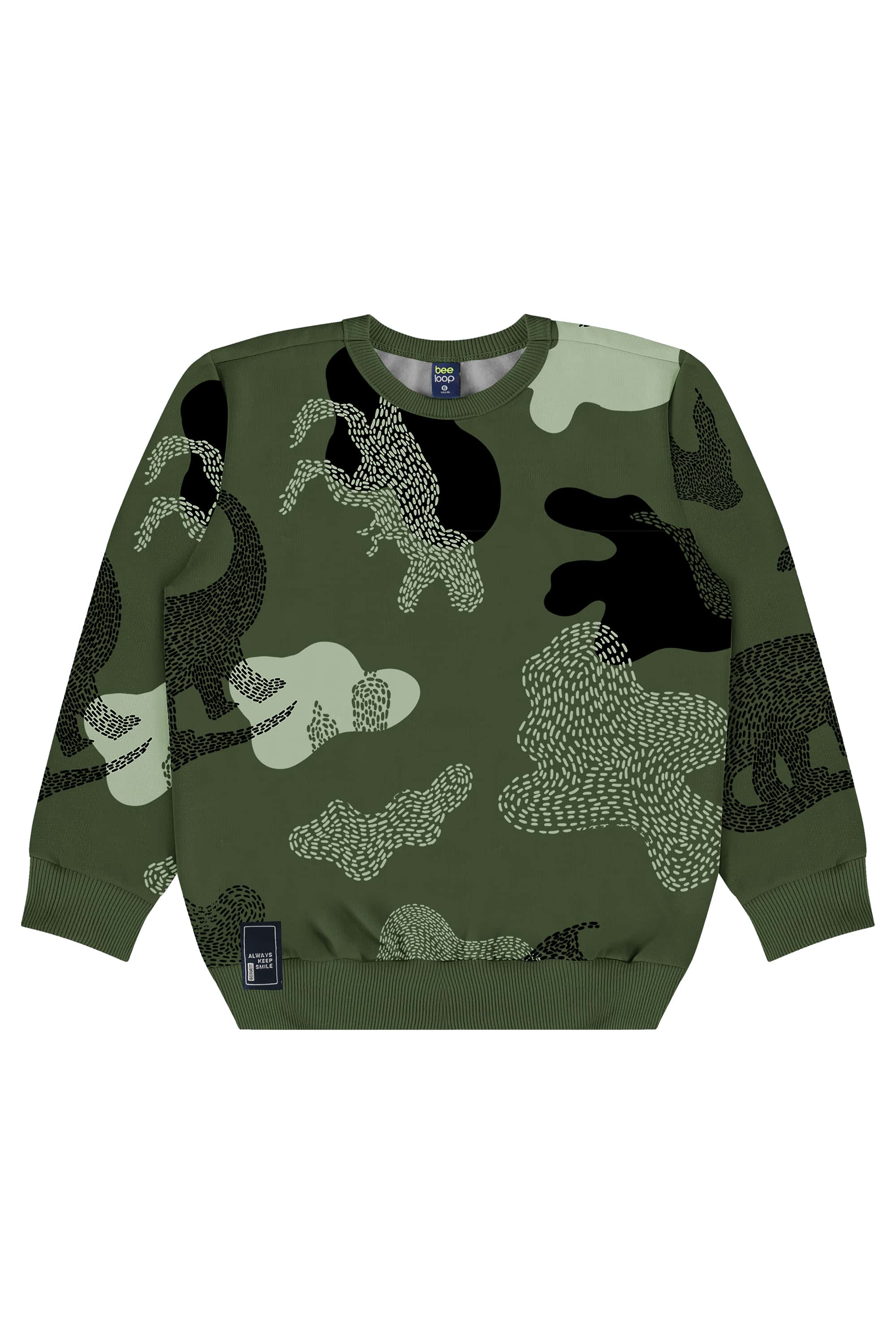 Conjunto com Blusão e Calça Infantil Masculino (Verde) Bee Loop - Imagem 26