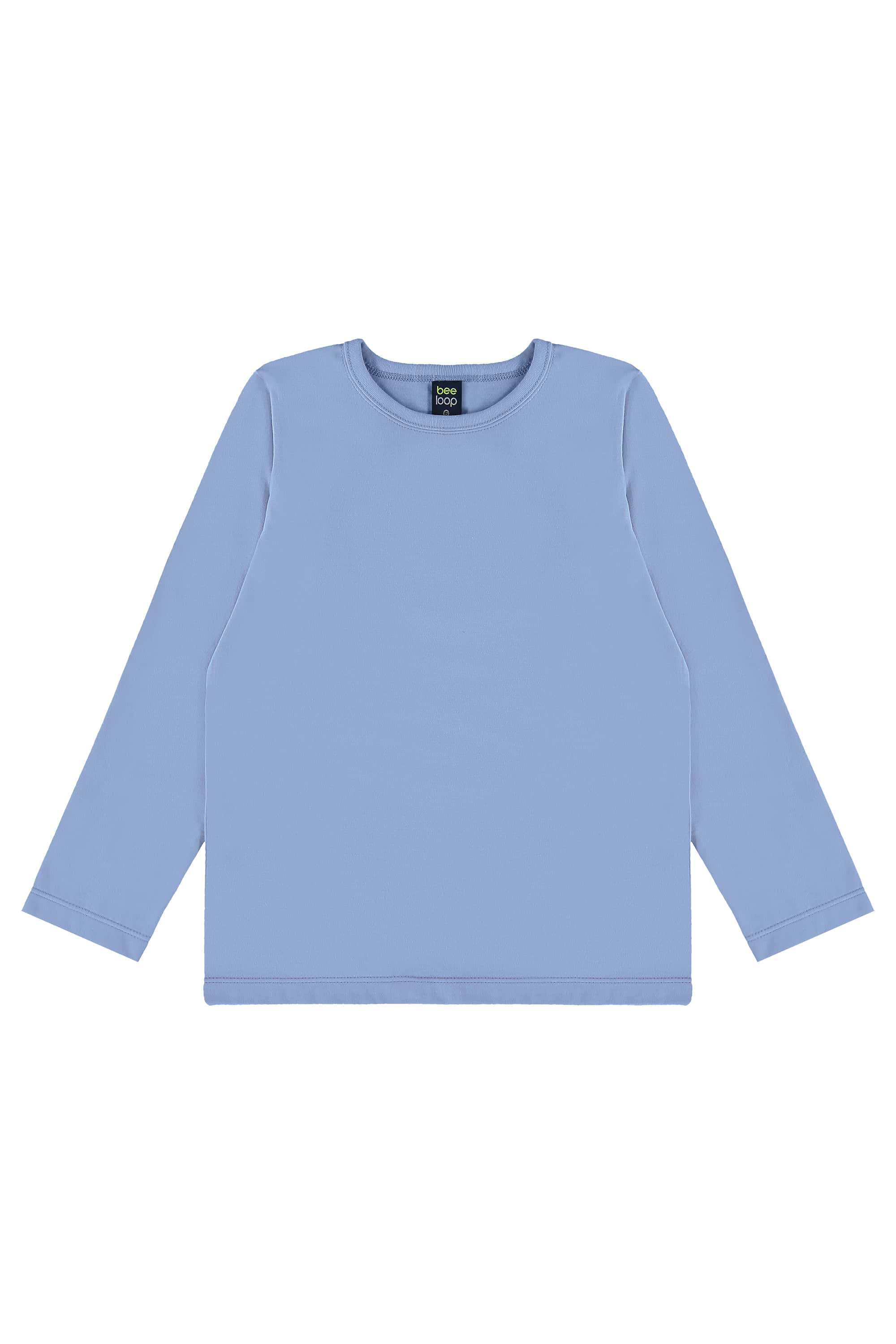 Blusa Infantil Manga Longa em Meia Malha (Azul) Bee Loop - Imagem 14