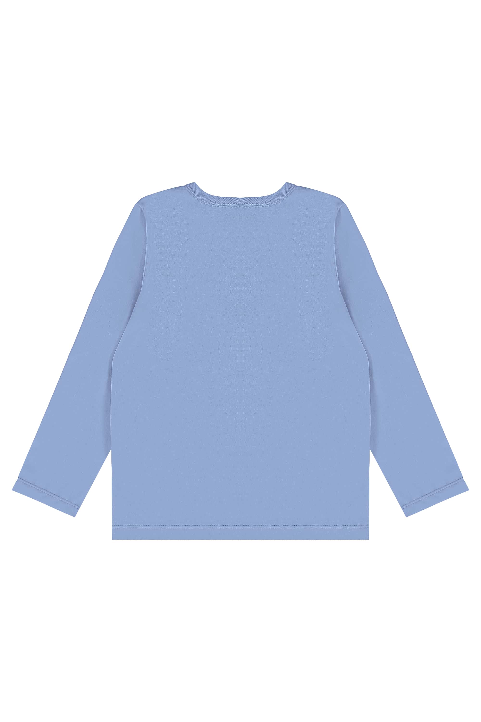Blusa Infantil Manga Longa em Meia Malha (Azul) Bee Loop - Imagem 3