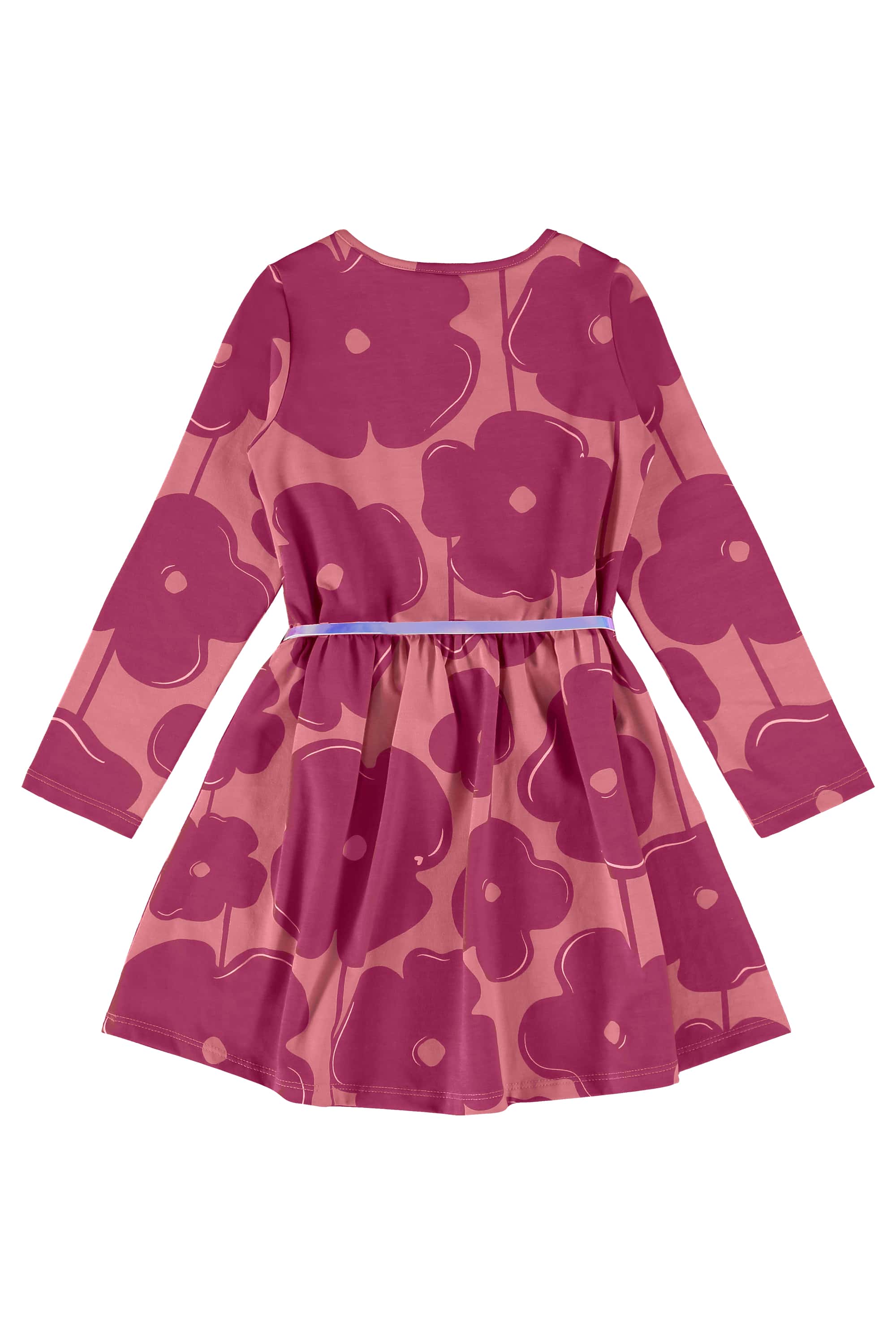 Vestido Infantil Manga Longa com Cinto (Rosa) Bee Loop - Imagem 8